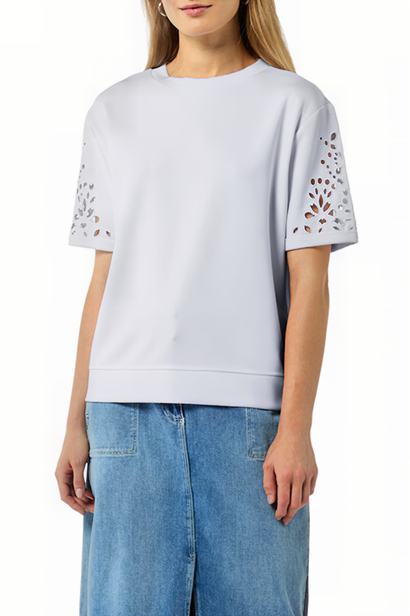COMMA SWEATSHIRTS WHITE 1