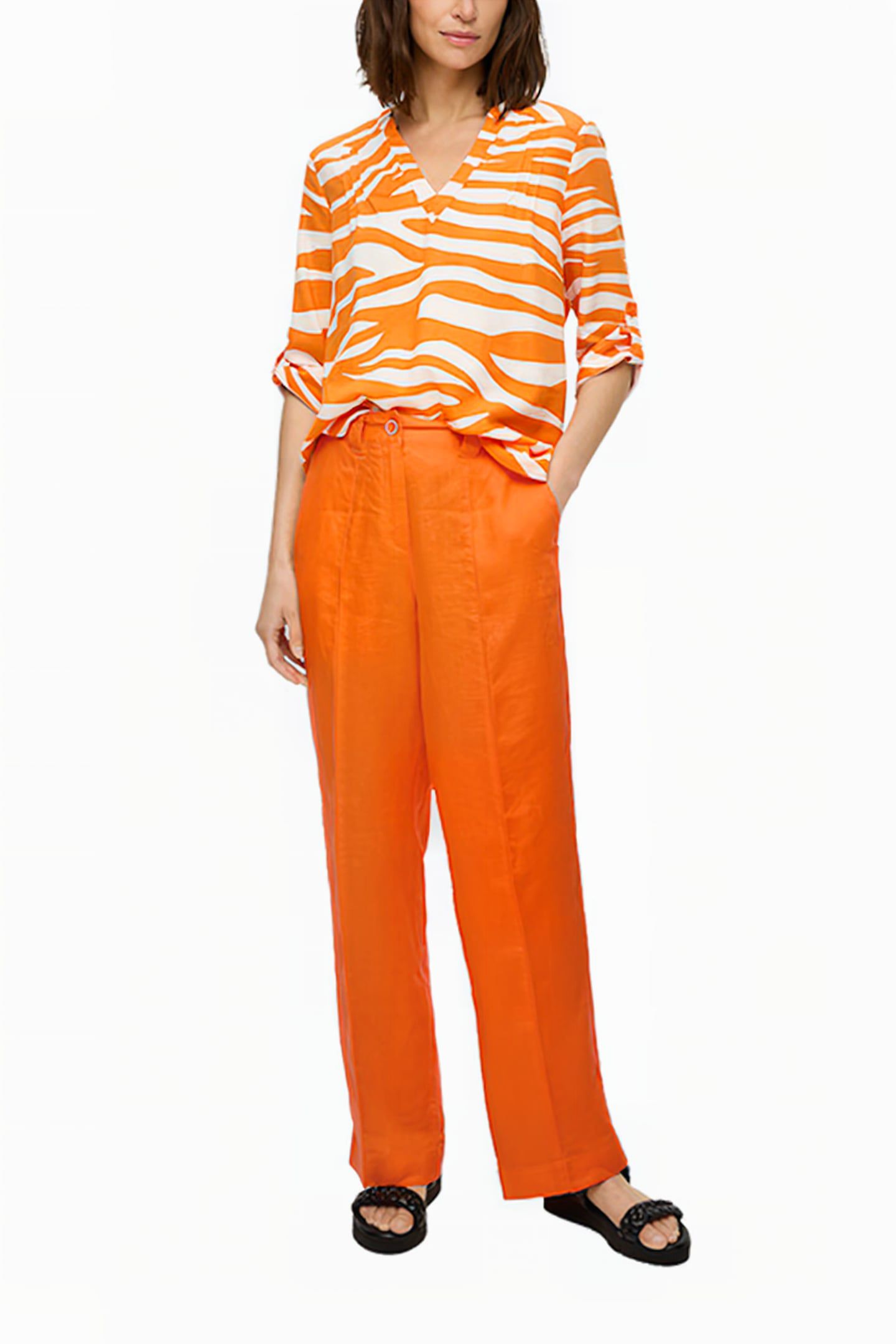 S.OLIVER PANTS ORANGE 3
