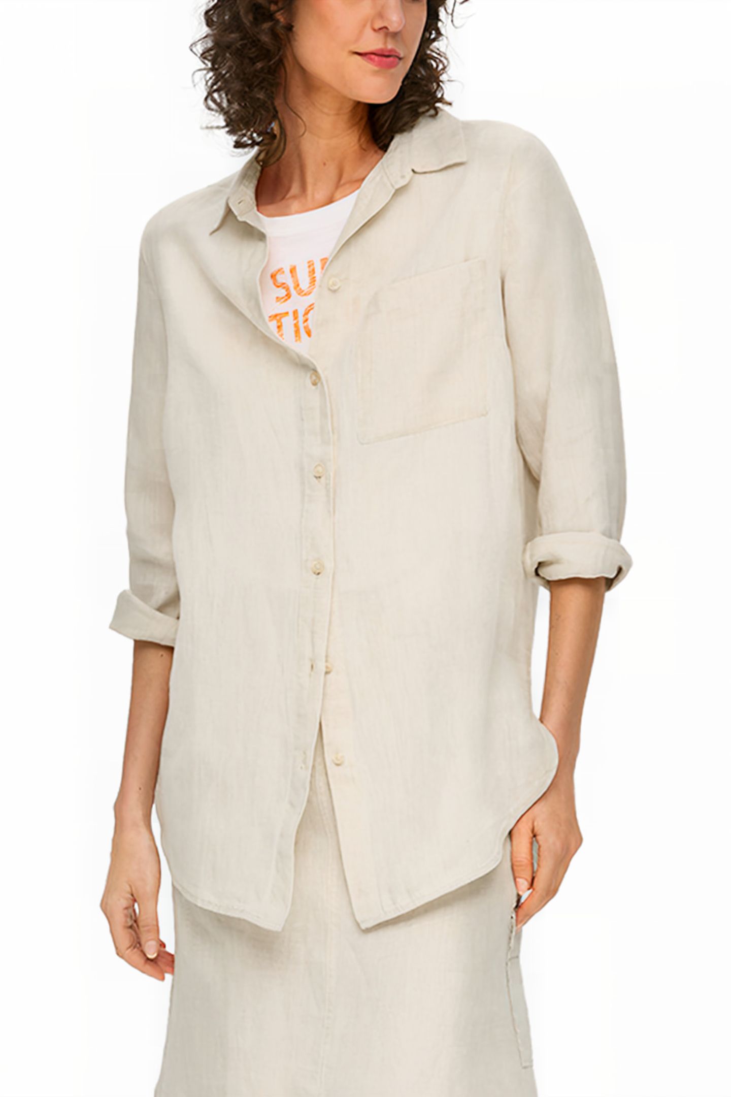 S.OLIVER BLOUSES BEIGE 1