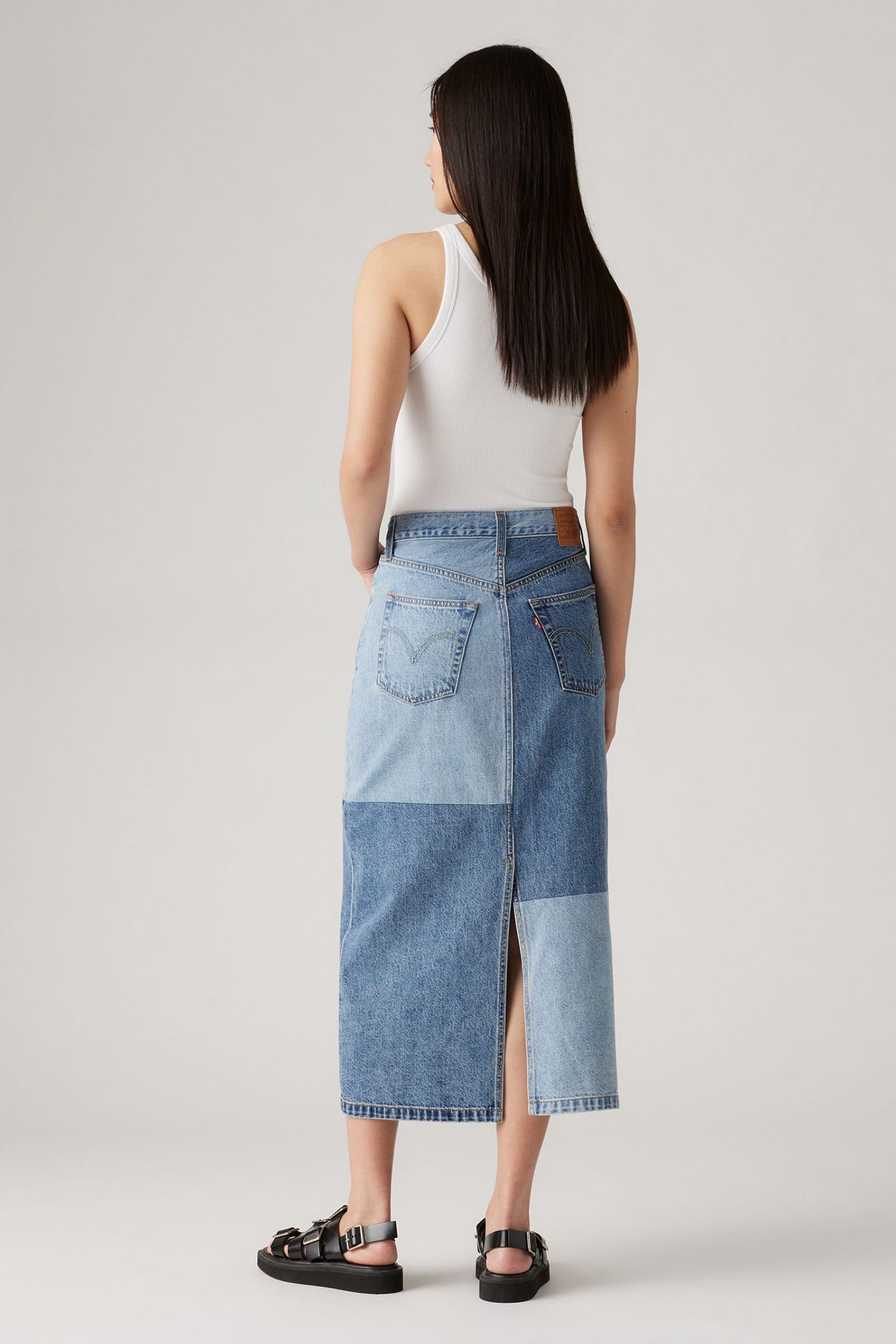 BUTTON MIDI SKIRT 3