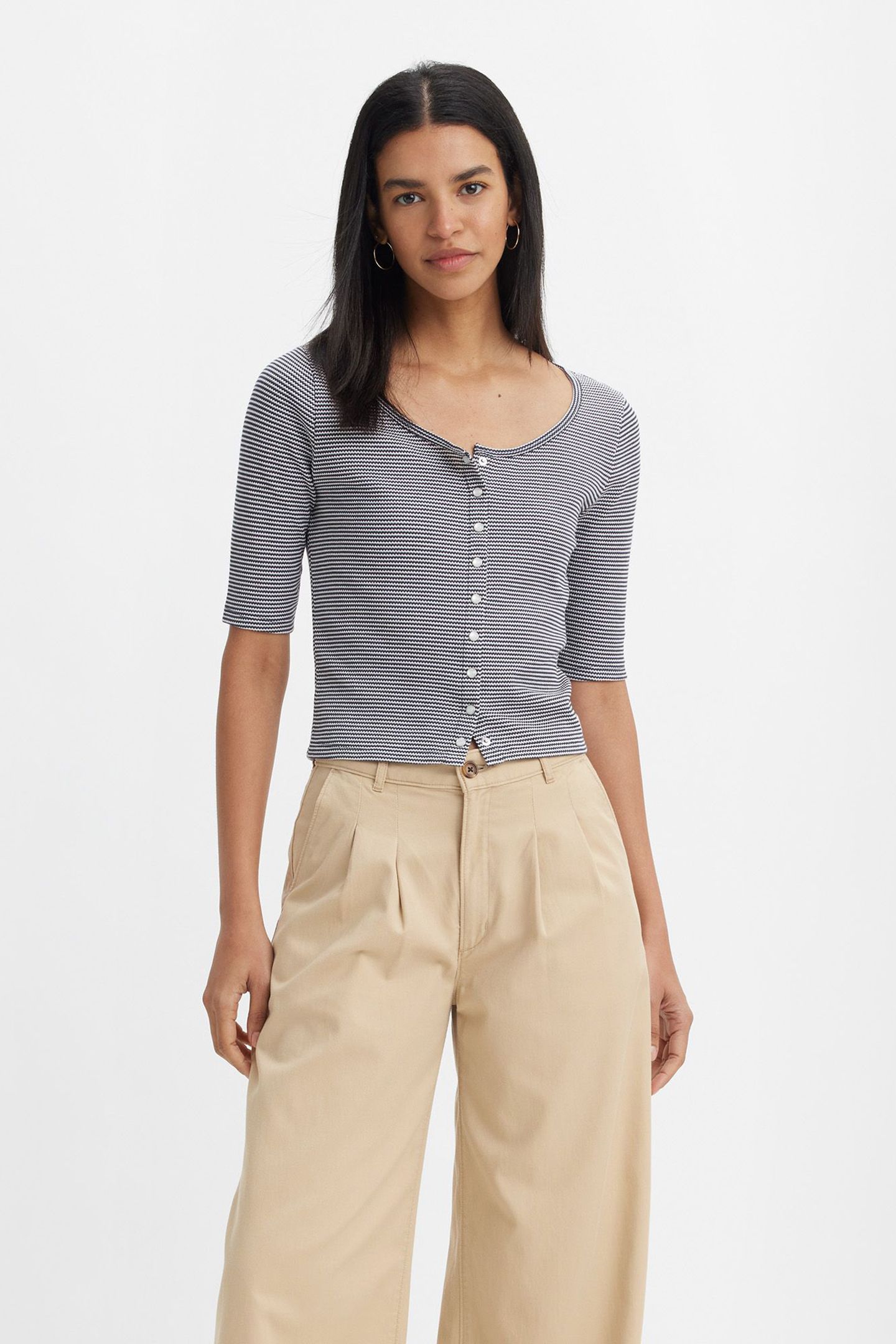 LEVI'S® DRY GOODS WAFFLE BUTTON-UP TOP 1