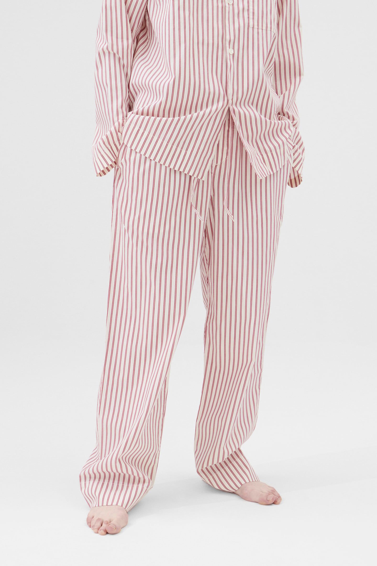 UNISEX POPLIN, PYJAMAS PANTS POLKA STRIPES 1