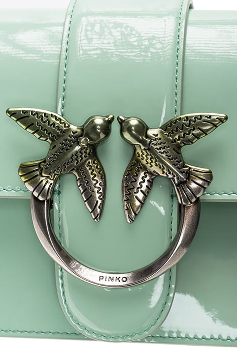 LOVE ONE MINI CL PELLE SFUMATA PASTEL GREEN-OLD SILVER 4