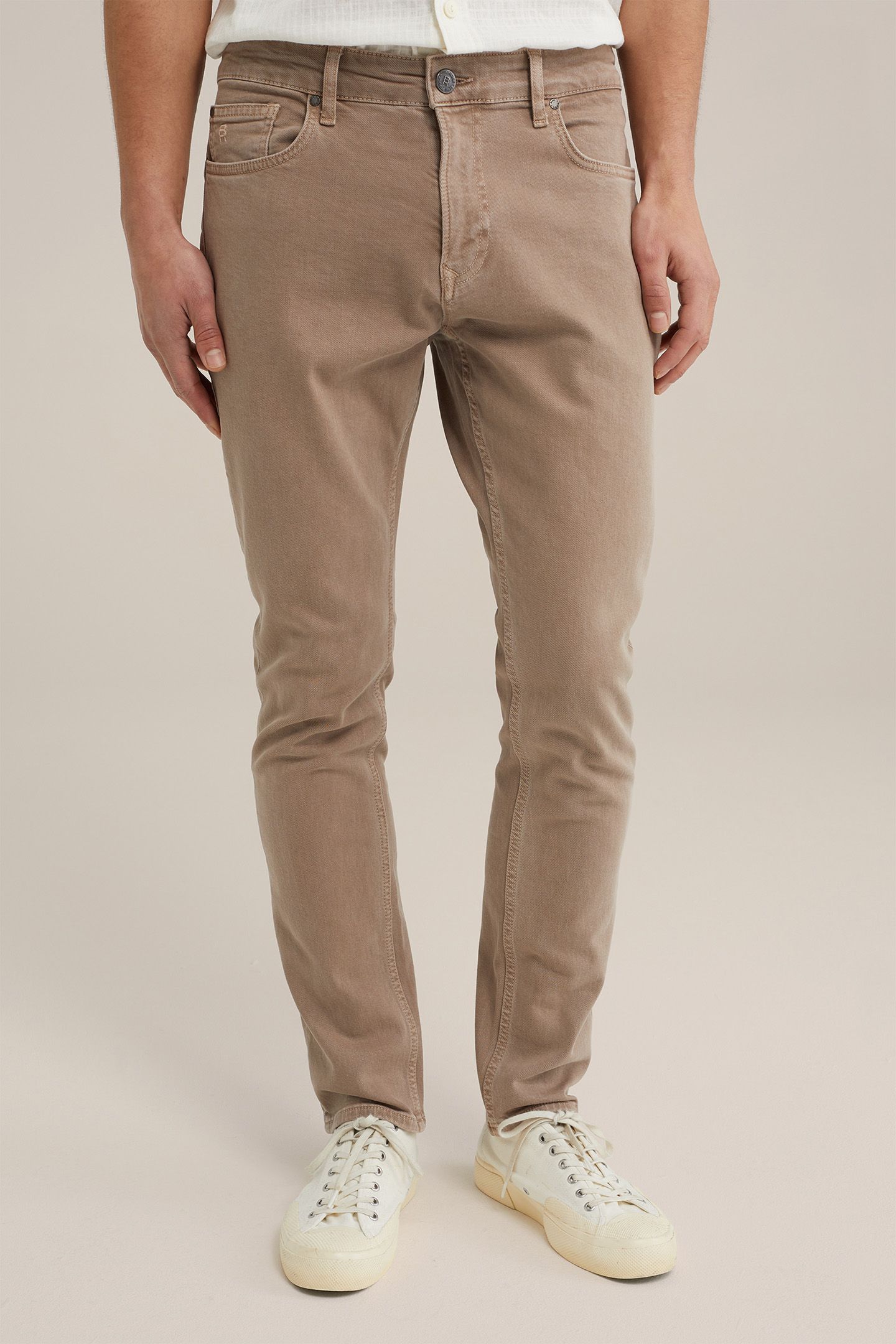 5-POCKET MID WAIST ELEPHANT GREY 1