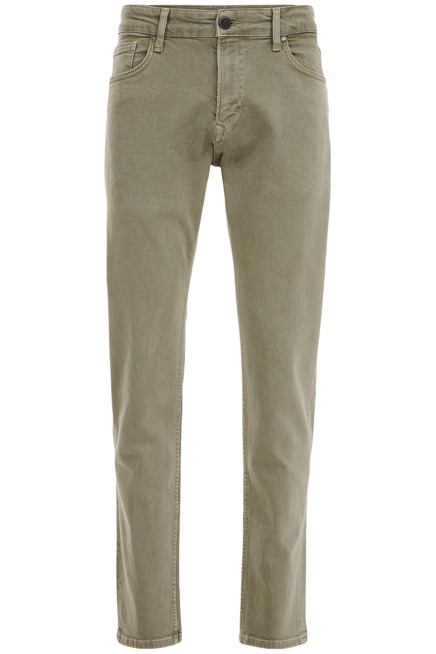 5-POCKET MID WAIST OLIVE GREEN 4