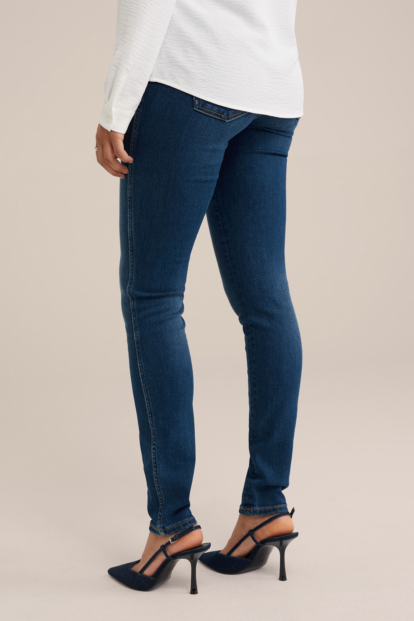 5-POCKET MID WAIST DARK BLUE 2
