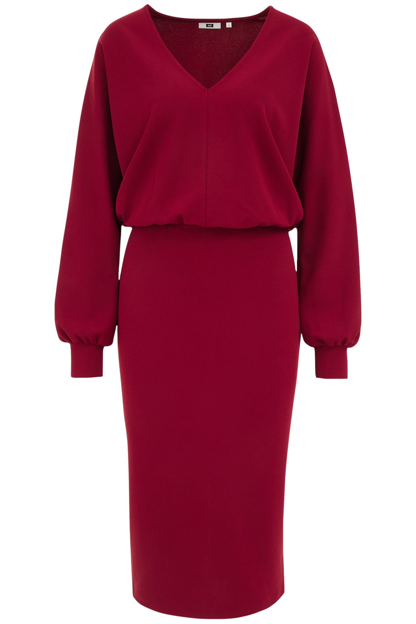 DRESS MID LENGTH VINTAGE RED 3
