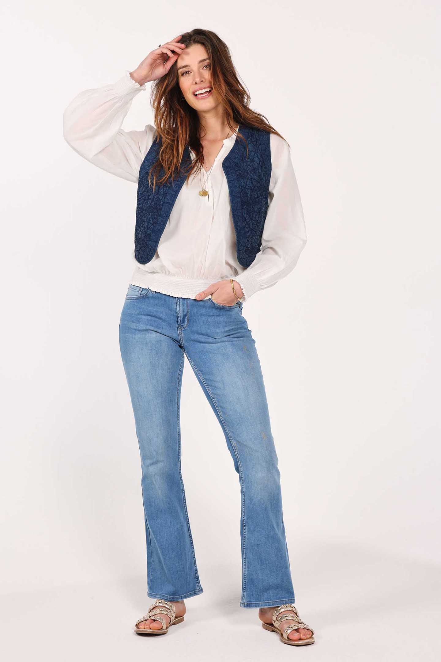 EMBRO BODYWARMER MAGGY DENIM DARK BLUE 3