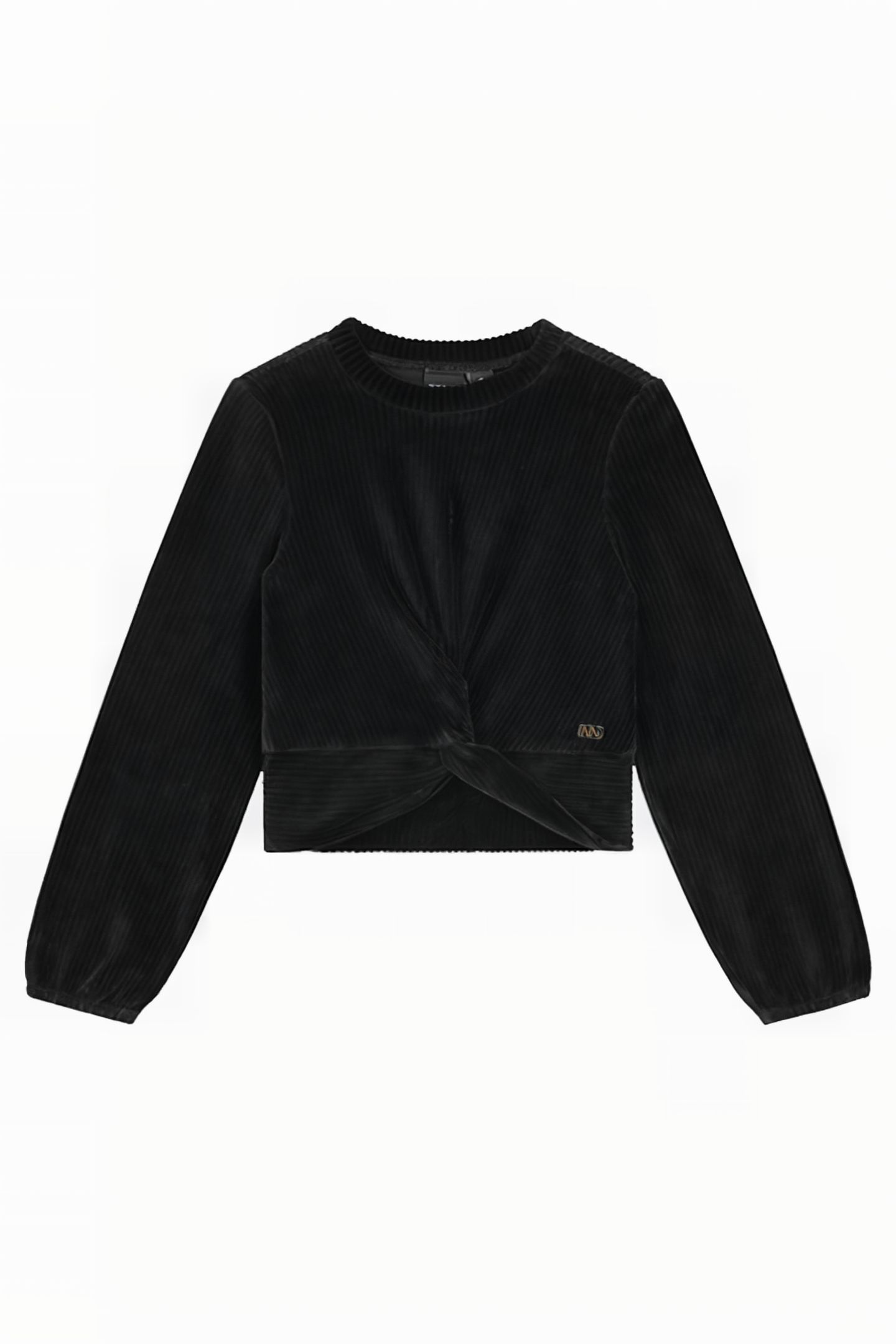 BIANCA VELVET TOP BLACK 1