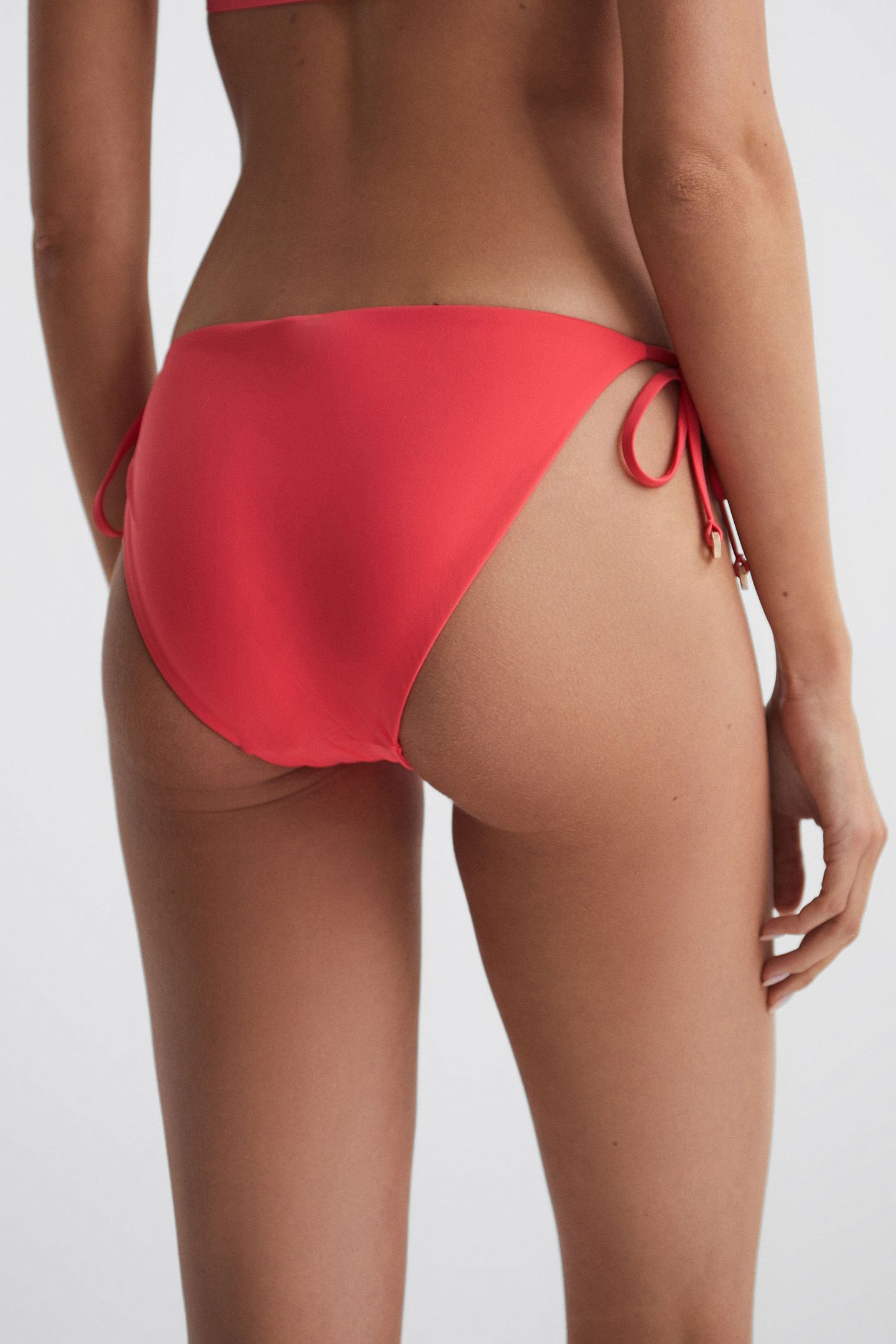 RIPLEY TIE SIDE BIKINI — BRIGHT CORAL 2