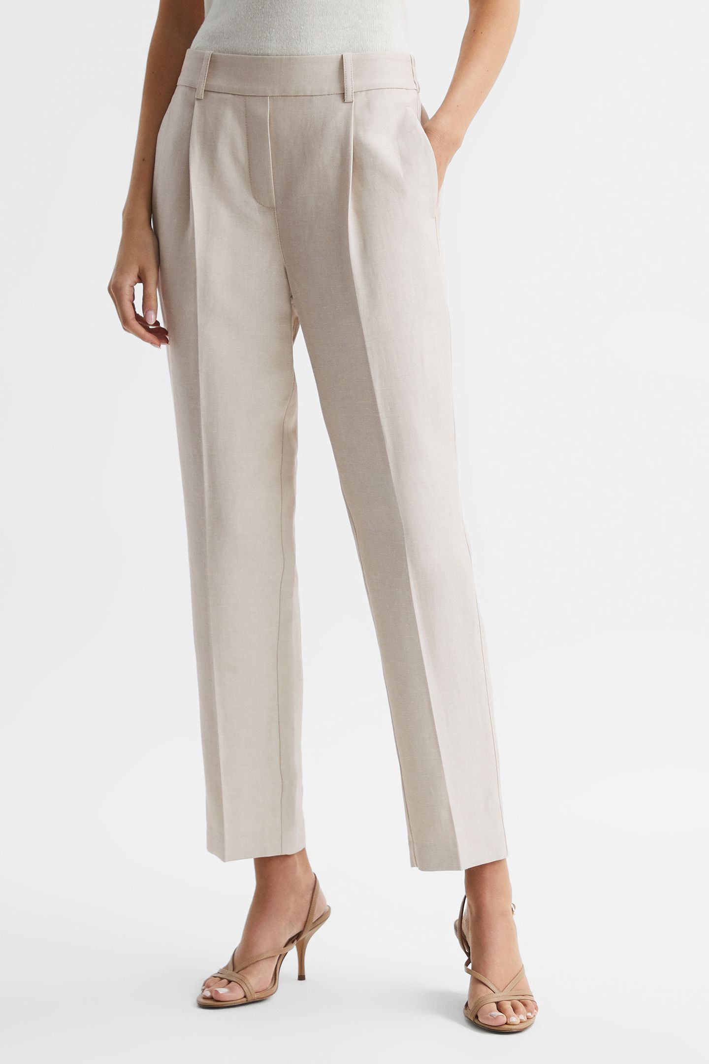 SHAE TAPER-LINEN FORMAL PANTS — TAPERED FIT 1