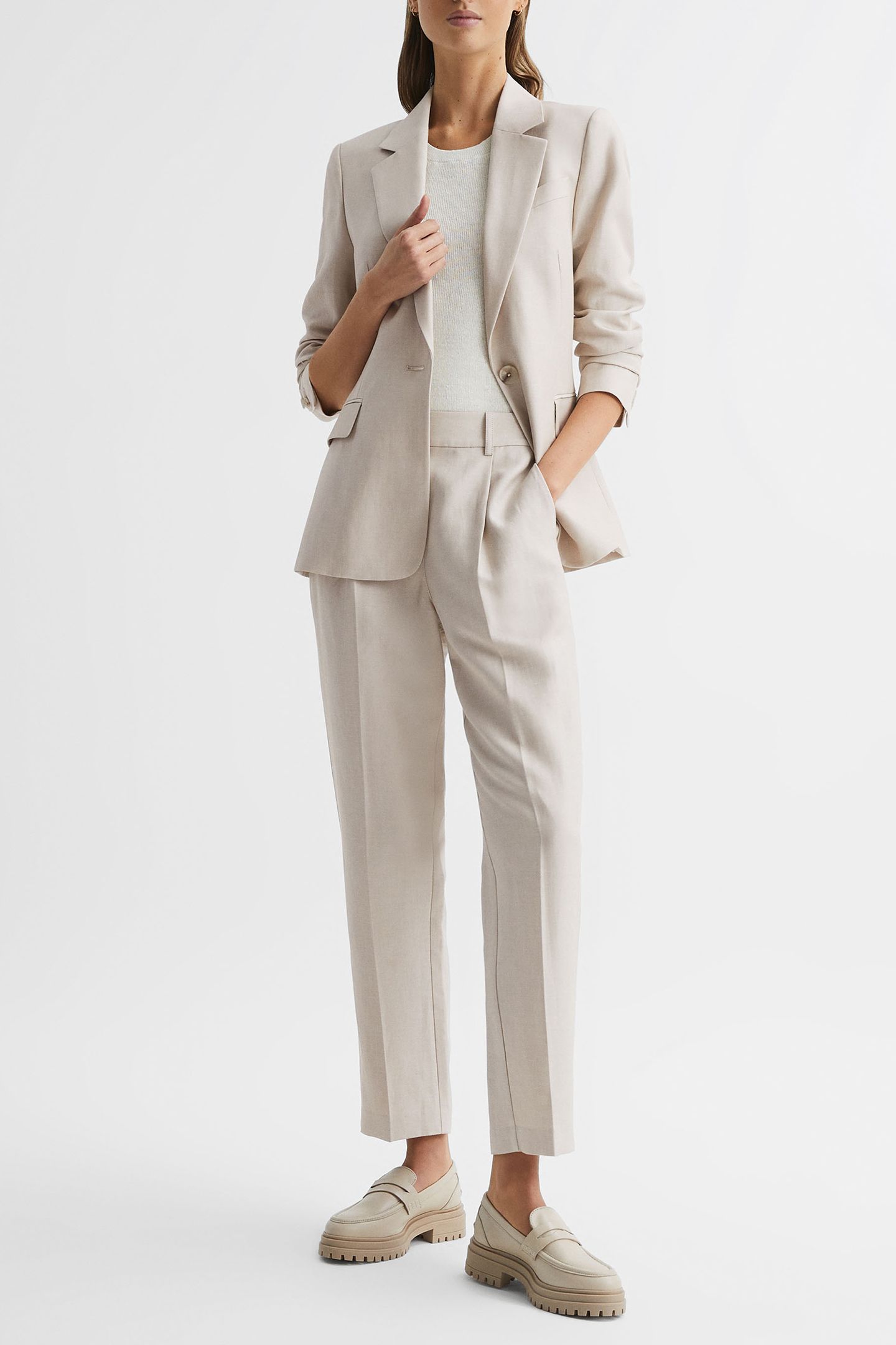 SHAE TAPER-LINEN FORMAL PANTS — TAPERED FIT 5