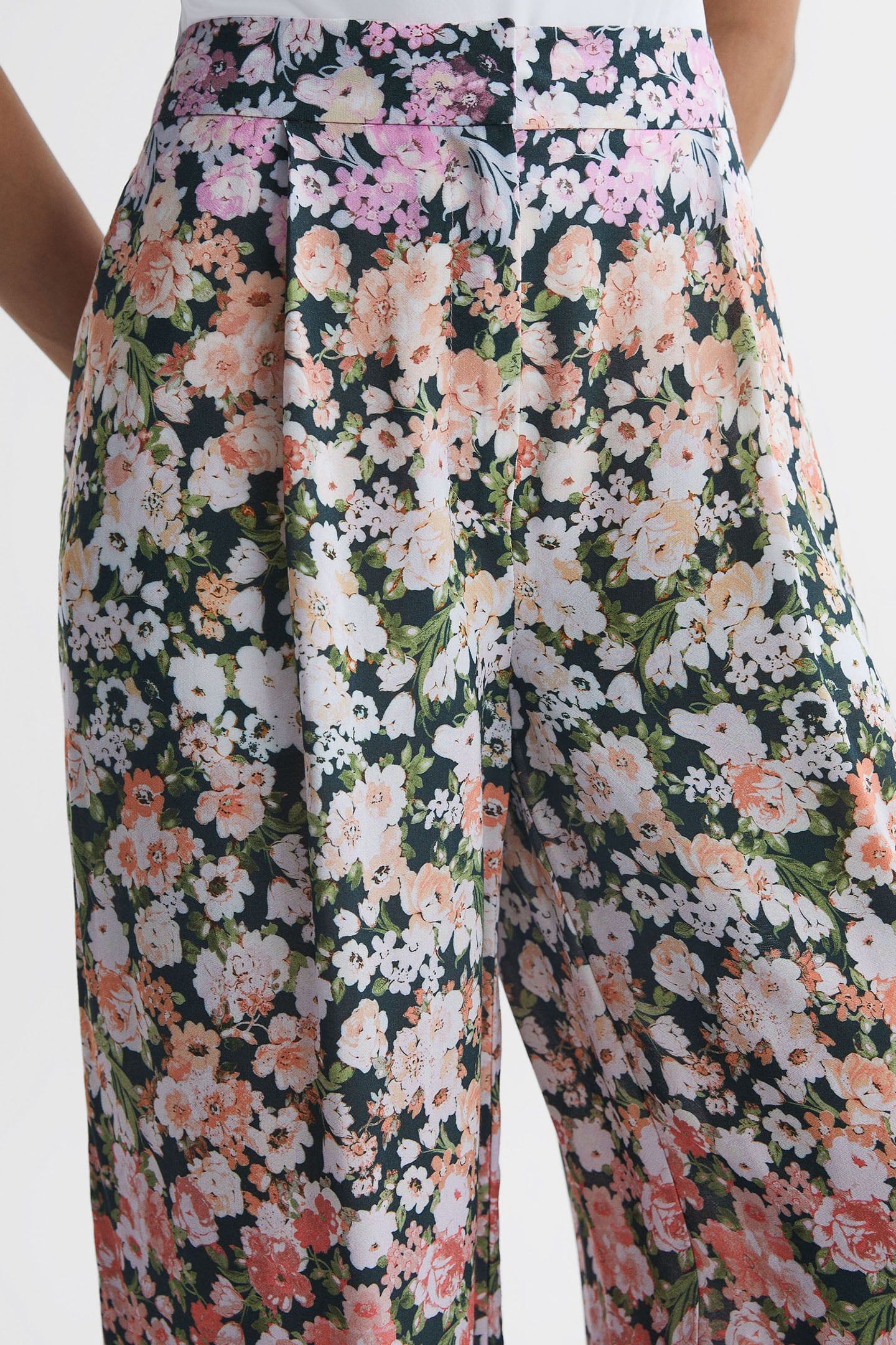 SERENA FLORAL PRINT WIDE-LEG PANTS 5