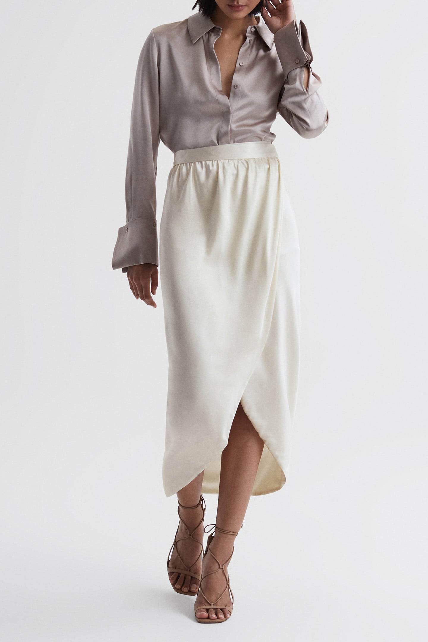 TYRA SLIP MIDI SKIRT 1