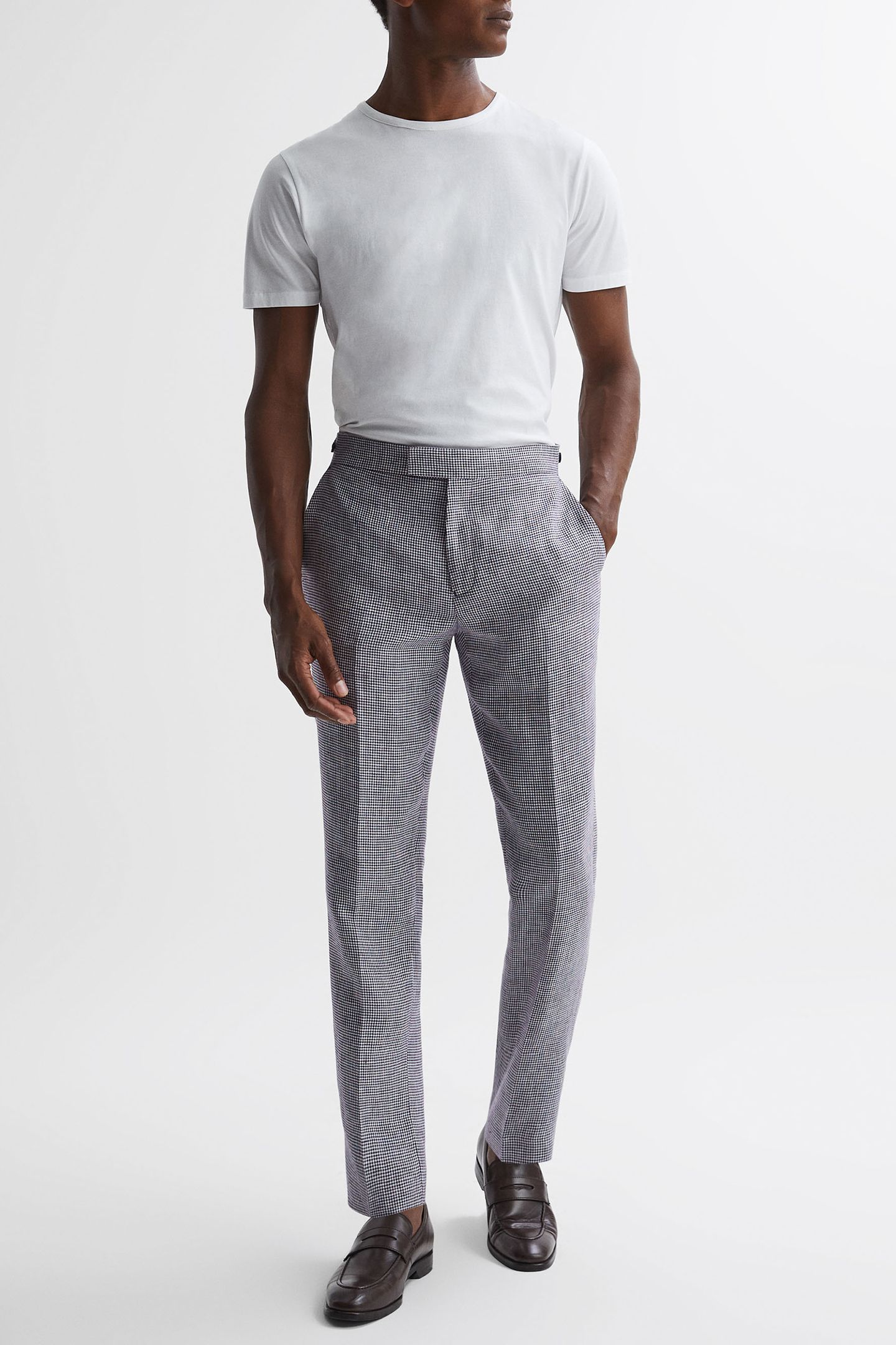 SQUAD DOGTOOTH TAILORED PANTS — SLIM FIT 1