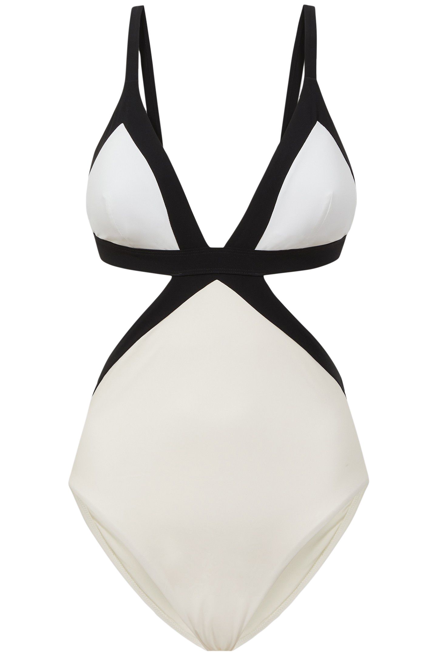 COLOUR BLOCK ONE-PIECE SWIMSUIT — REGULAR FIT 4