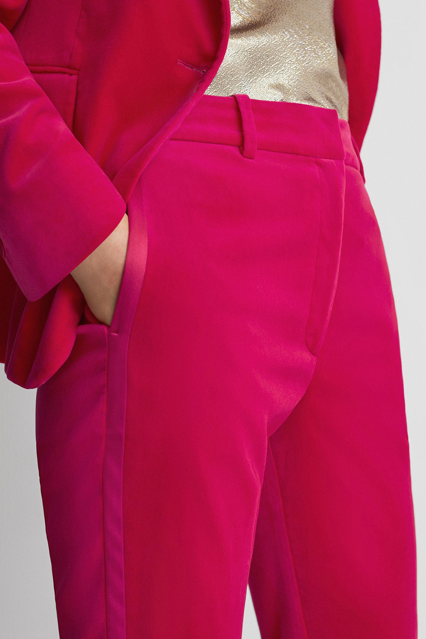 VELVET TAPER FORMAL PANTS — TAPERED FIT 5