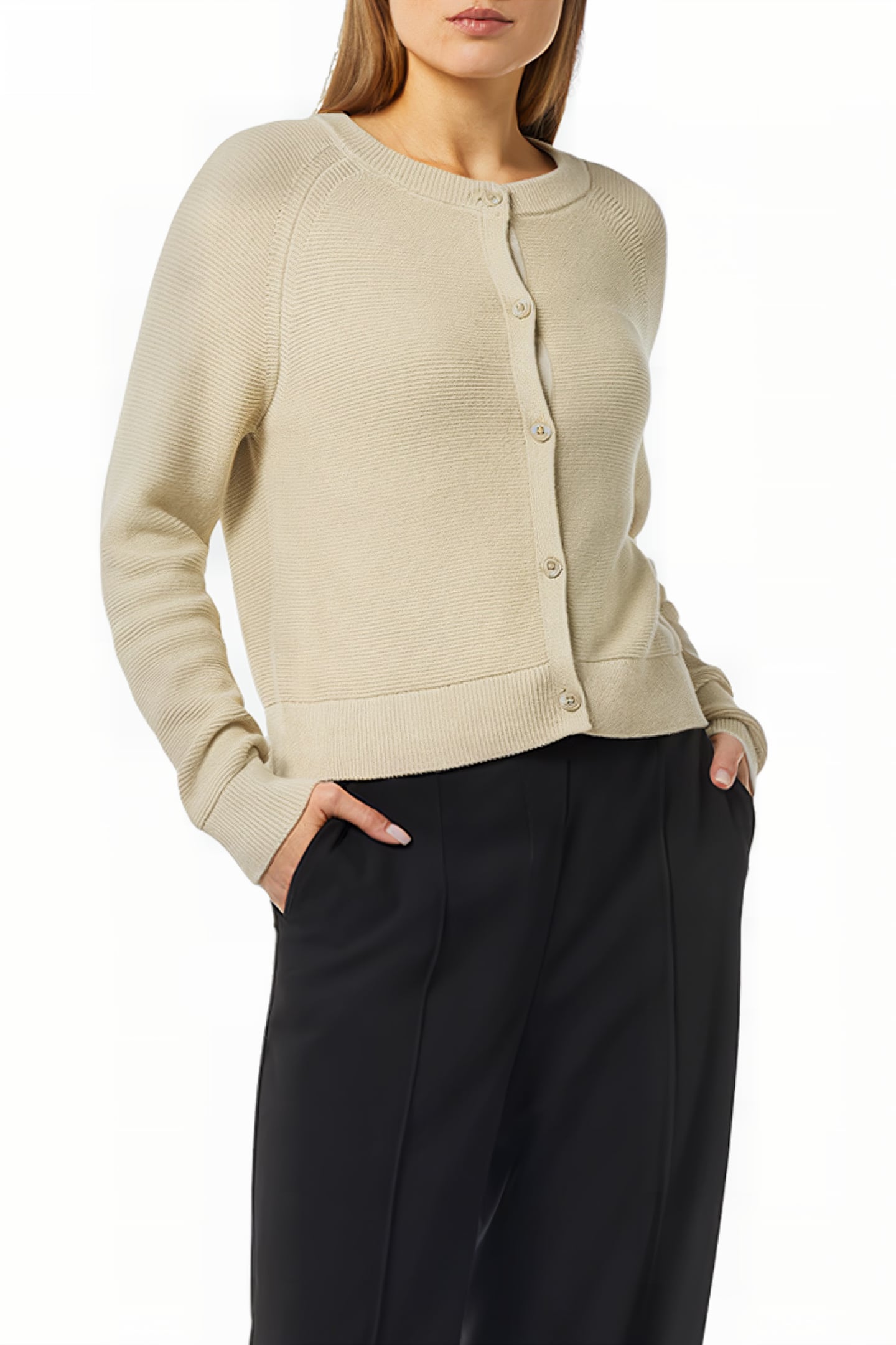 COMMA CARDIGAN BEIGE 1