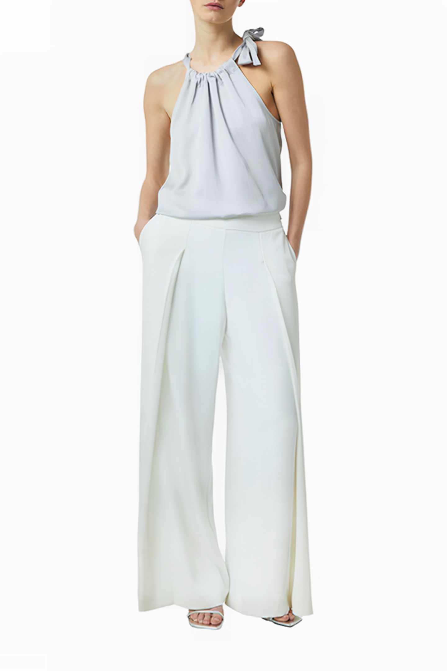 COMMA BLOUSES LIGHT-GREY 2
