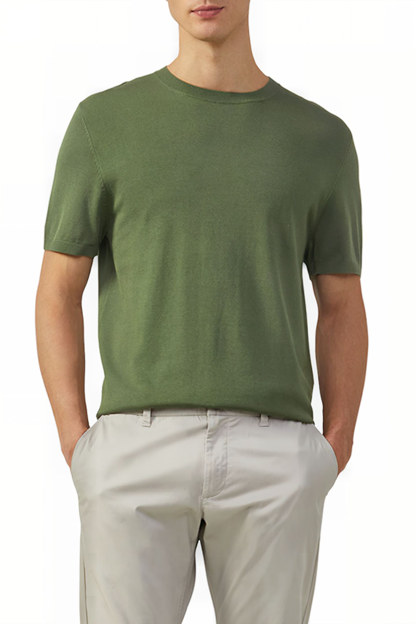 S.OLIVER PULLOVER GREEN-OLIVE 1