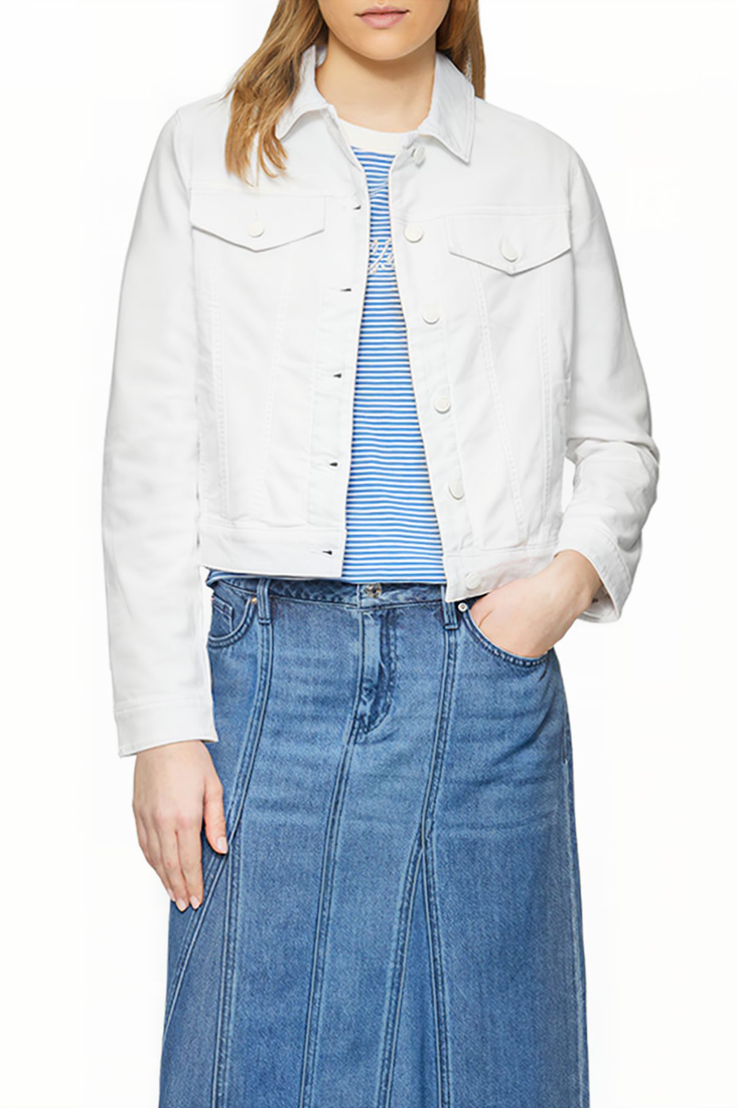 S.OLIVER JACKET INDOOR WHITE DENIM 1