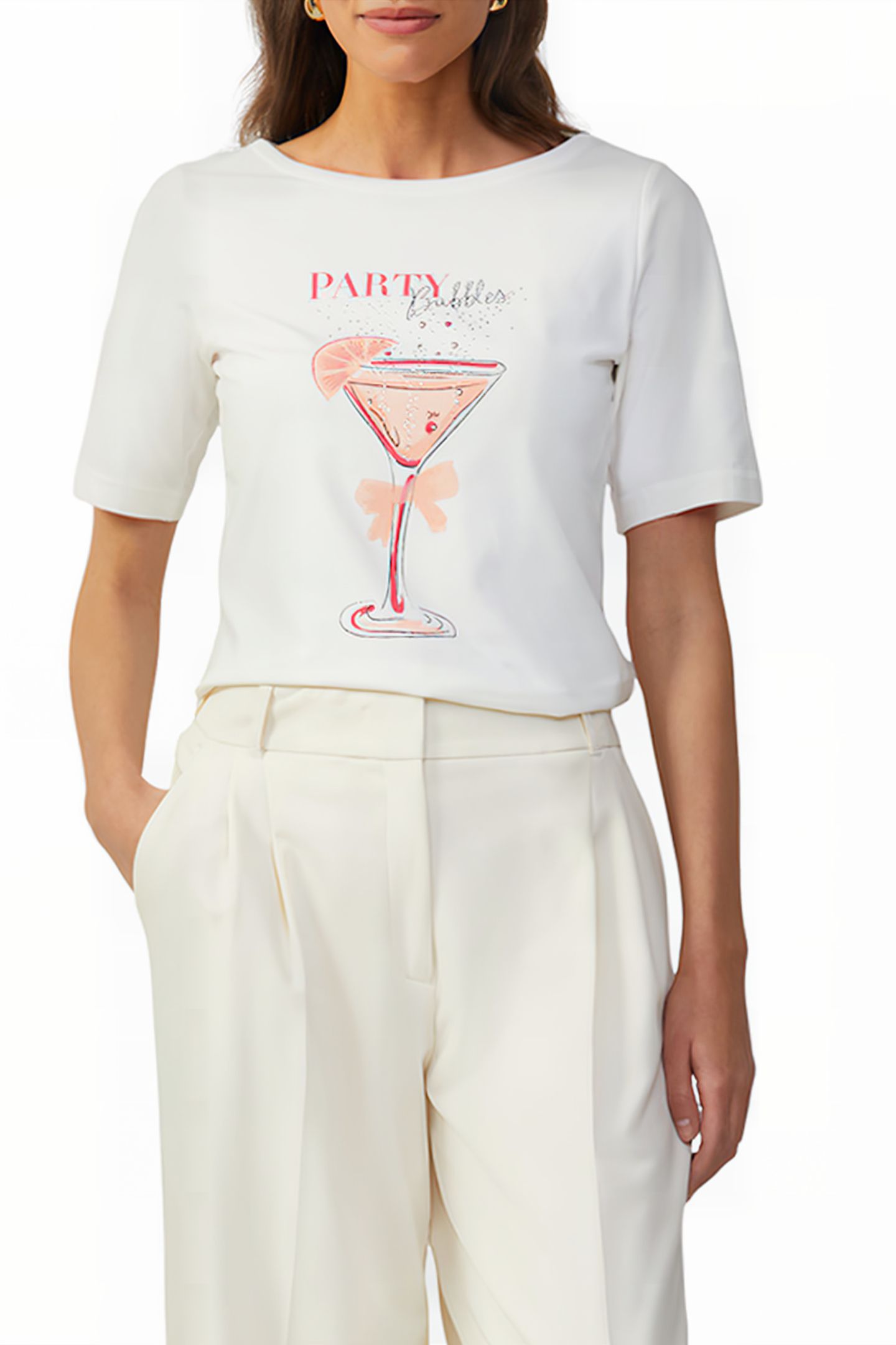 S.OLIVER T-SHIRTS OFF-WHITE 1