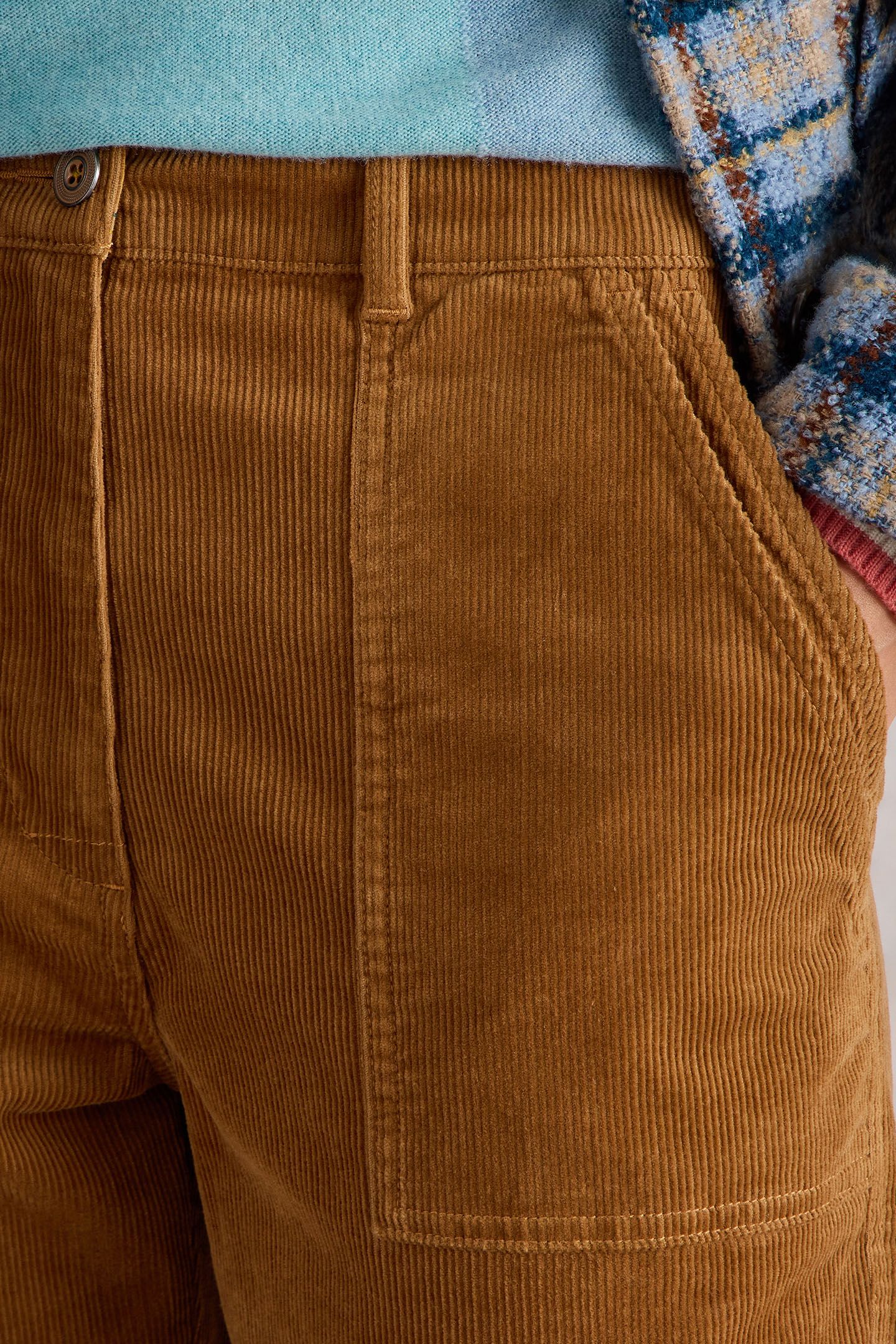 TWISTER CORD TROUSER MID TAN 5