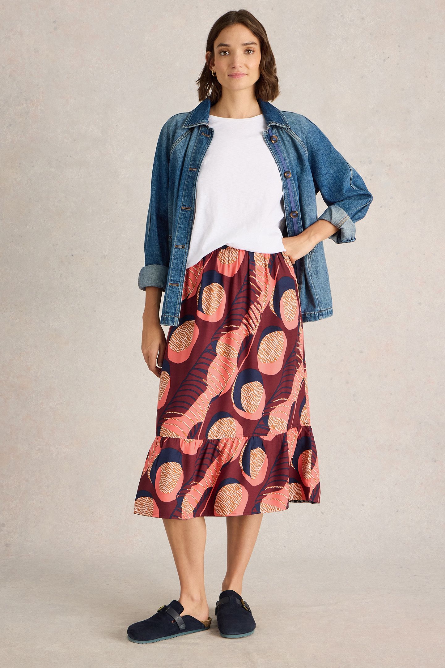 AVA REVERSIBLE SKIRT PLUM MULTI 3