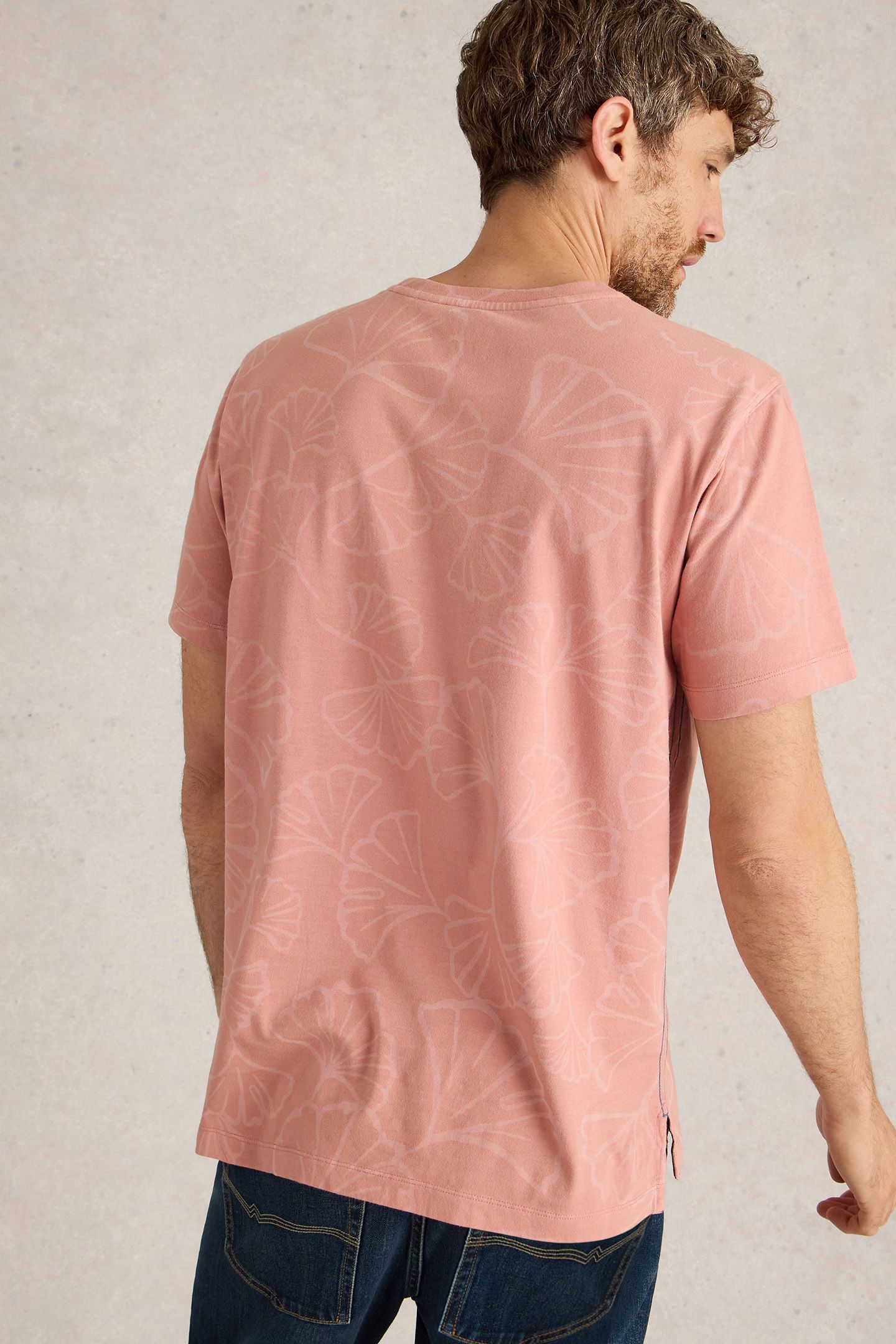 FLORAL PRINTED TEE PINK PRINT 2
