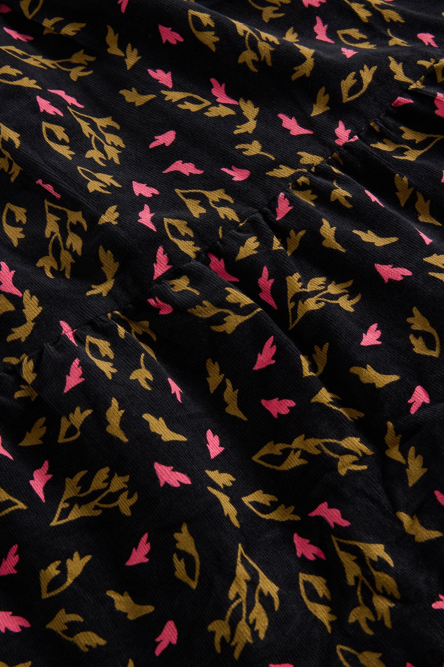JENNA CORD TIERED SKIRT BLACK PRINT 6