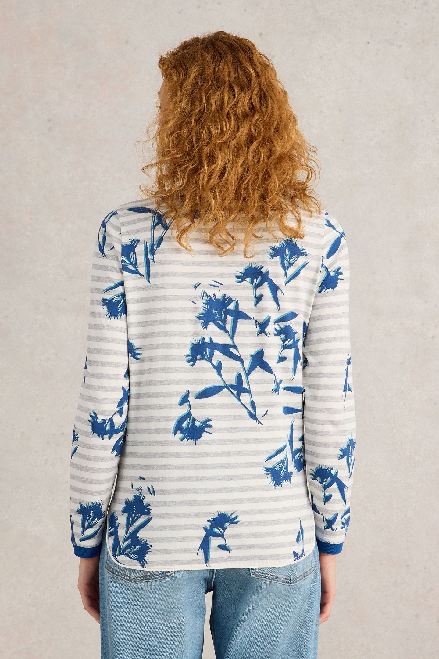 CLARA LS TEE NATURAL MULTI 2