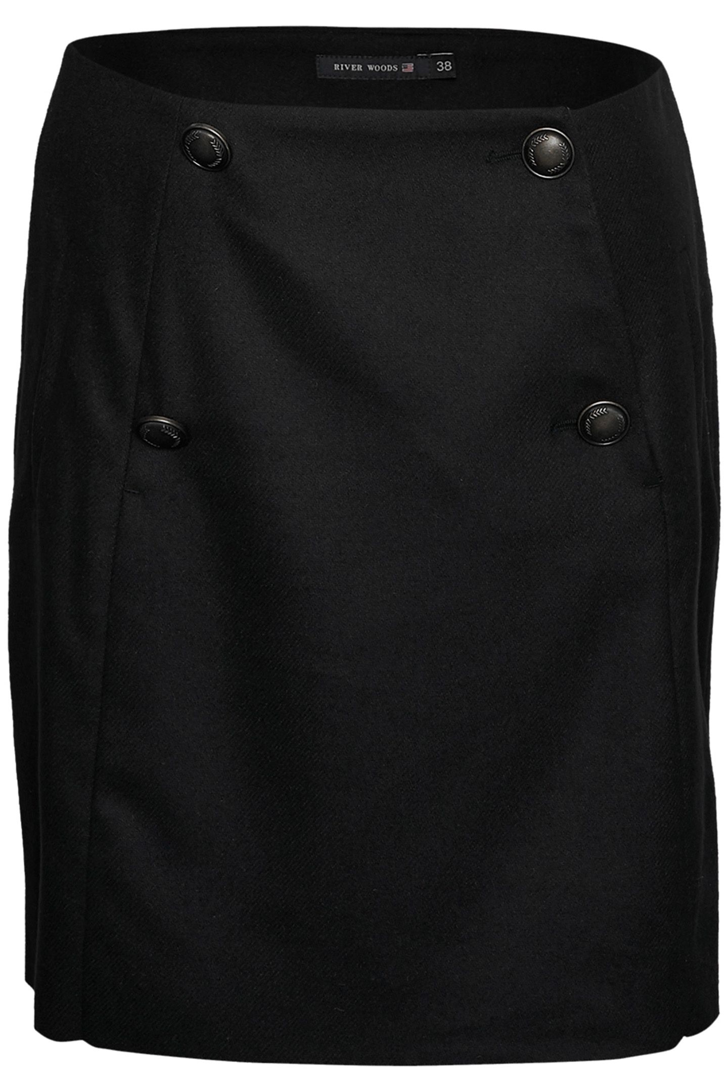 NAVY MINI SKIRT WITH BUTTONS 2