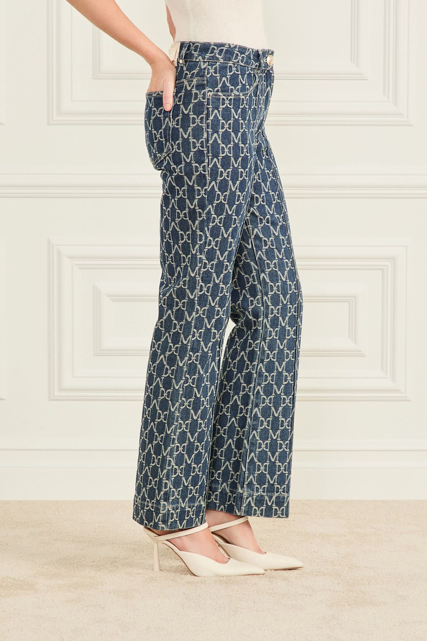 MARCIANO BY GUESS BEA 5PCK LOGO DENIM MONOGRAM JACQUARD BL 5