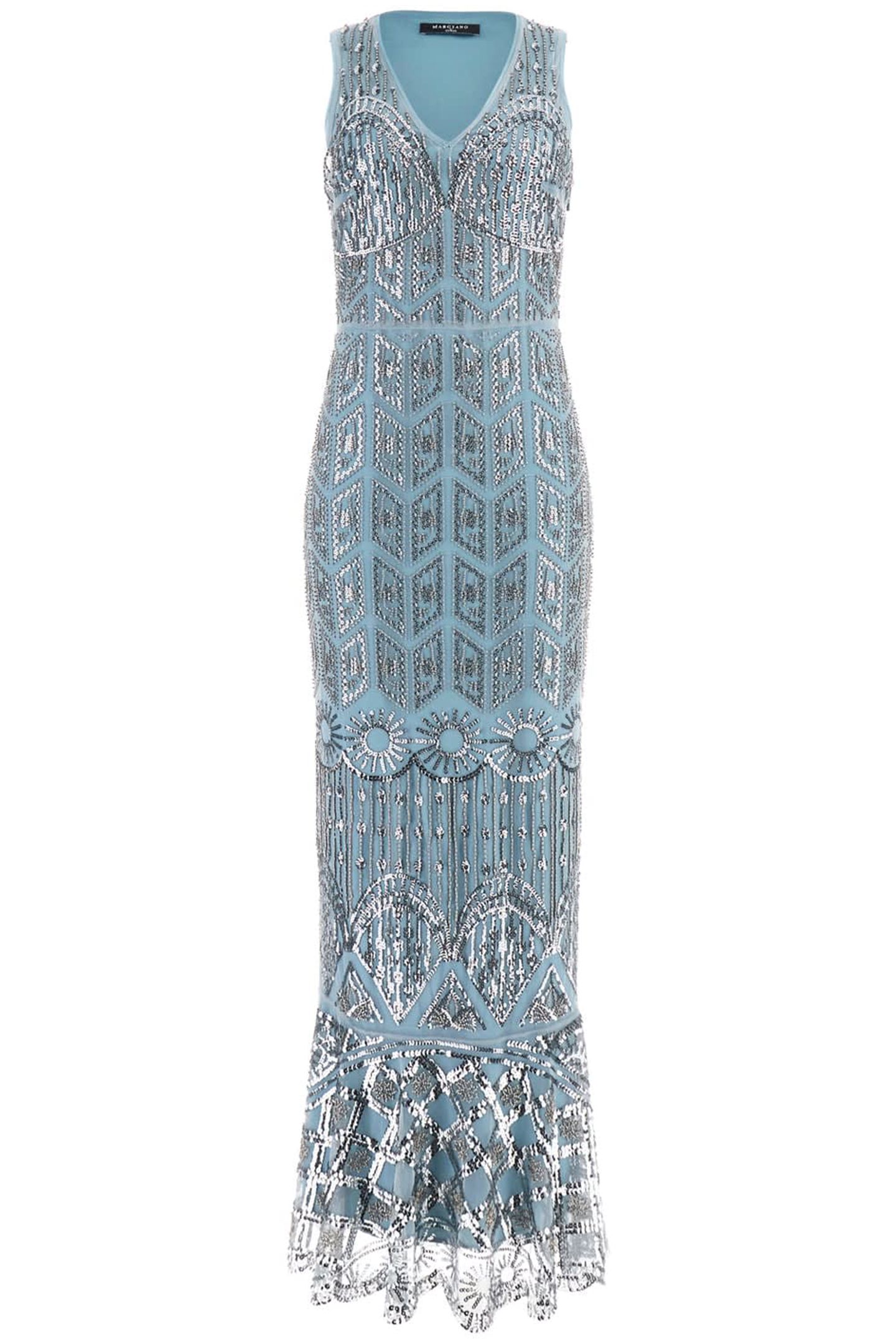 MARCIANO BY GUESS SL CRYSTAL MAXI DRES HONEST BLUE 3