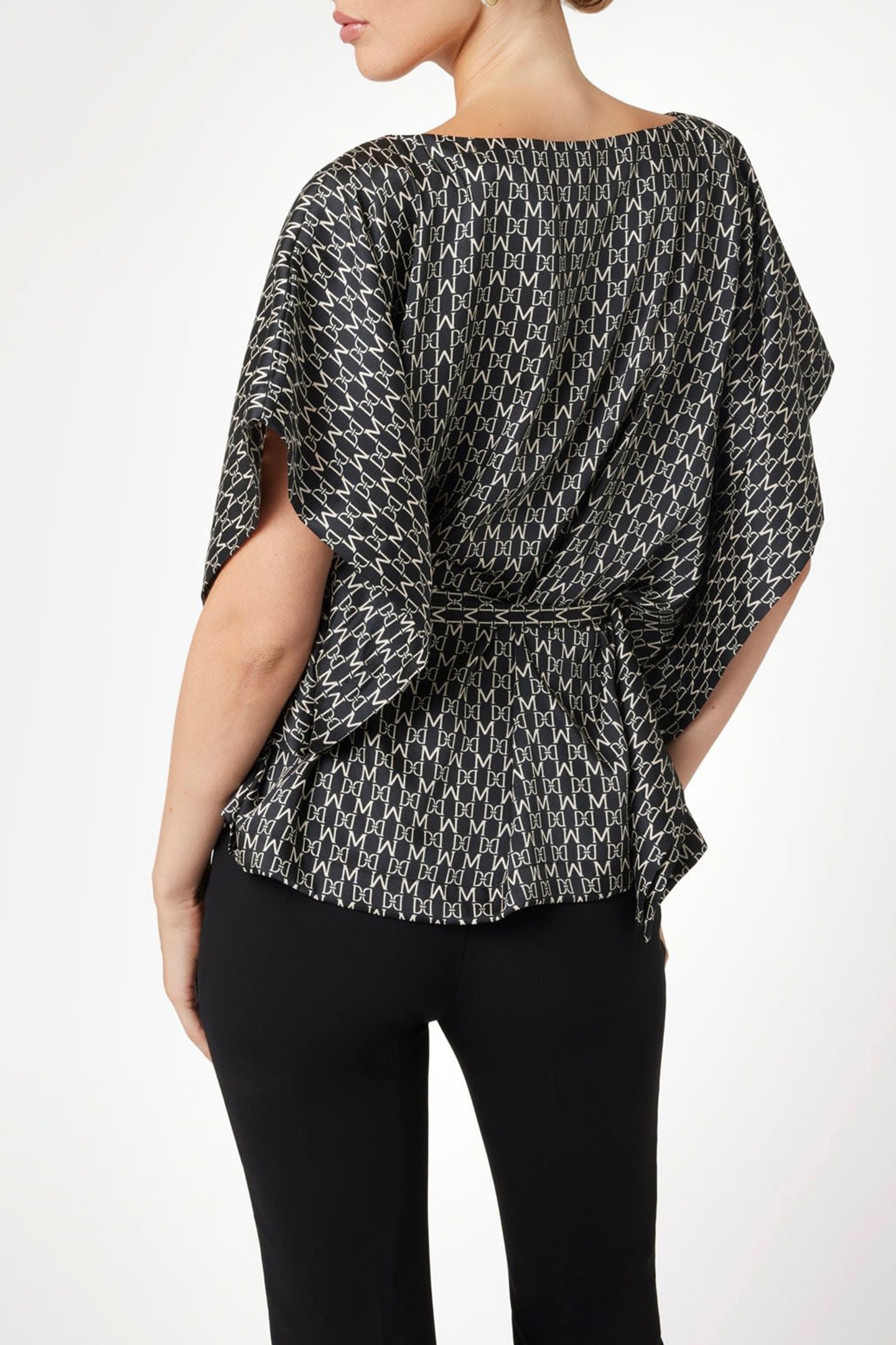 MARCIANO BY GUESS JOSETTE KIMONO NEW MONOGRAM BLACK B 2