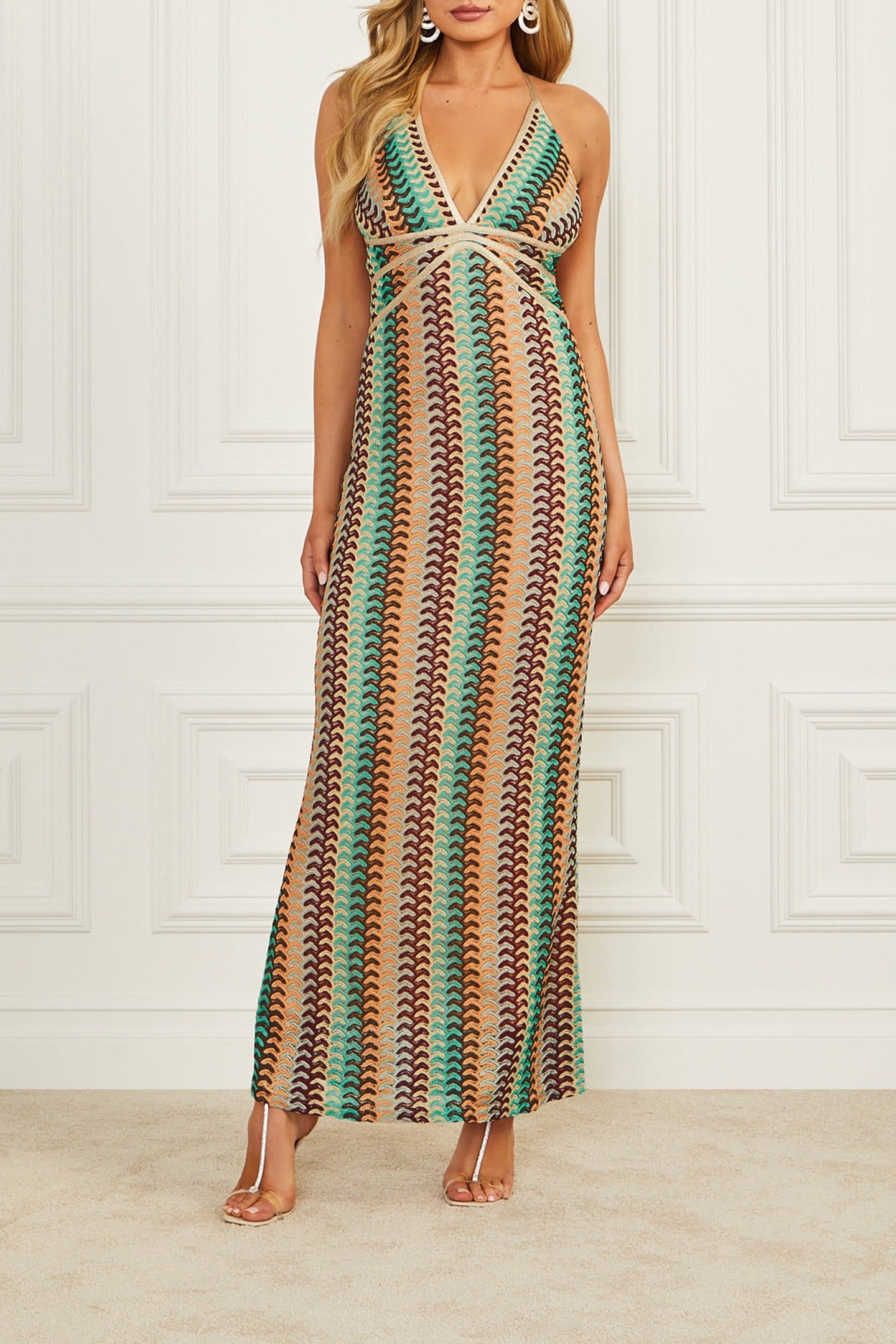 MARCIANO BY GUESS FEARNE MAXI DRESS FEARNE MULTI 1