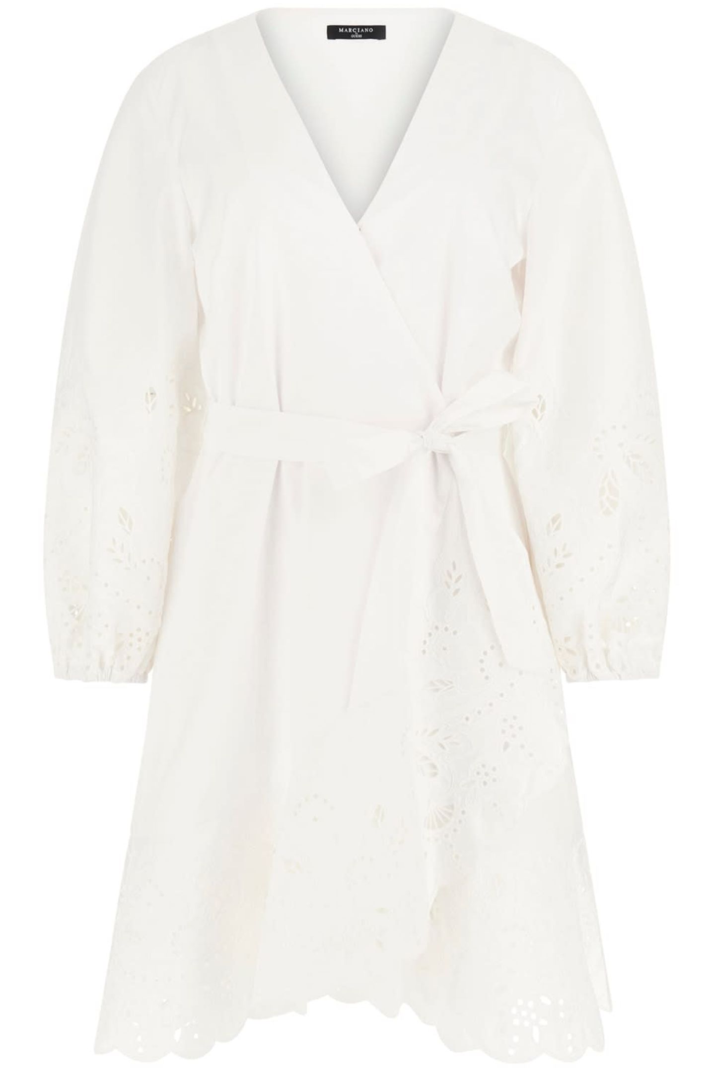MARCIANO BY GUESS KENNEDY EYELET DRESS TRUE WHITE 4