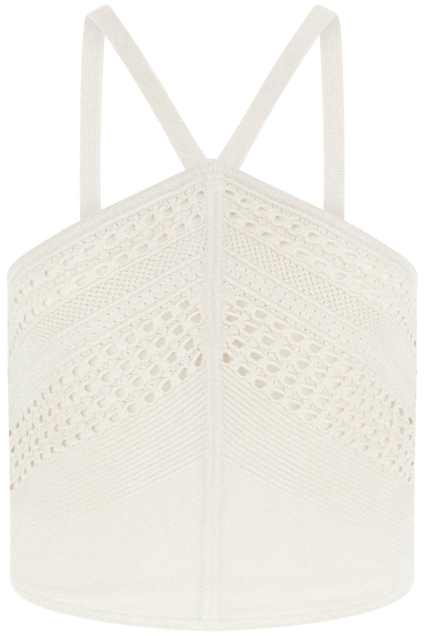 MARCIANO BY GUESS HENLEY STRAPS CROP T PALE PEARL MULTI 4