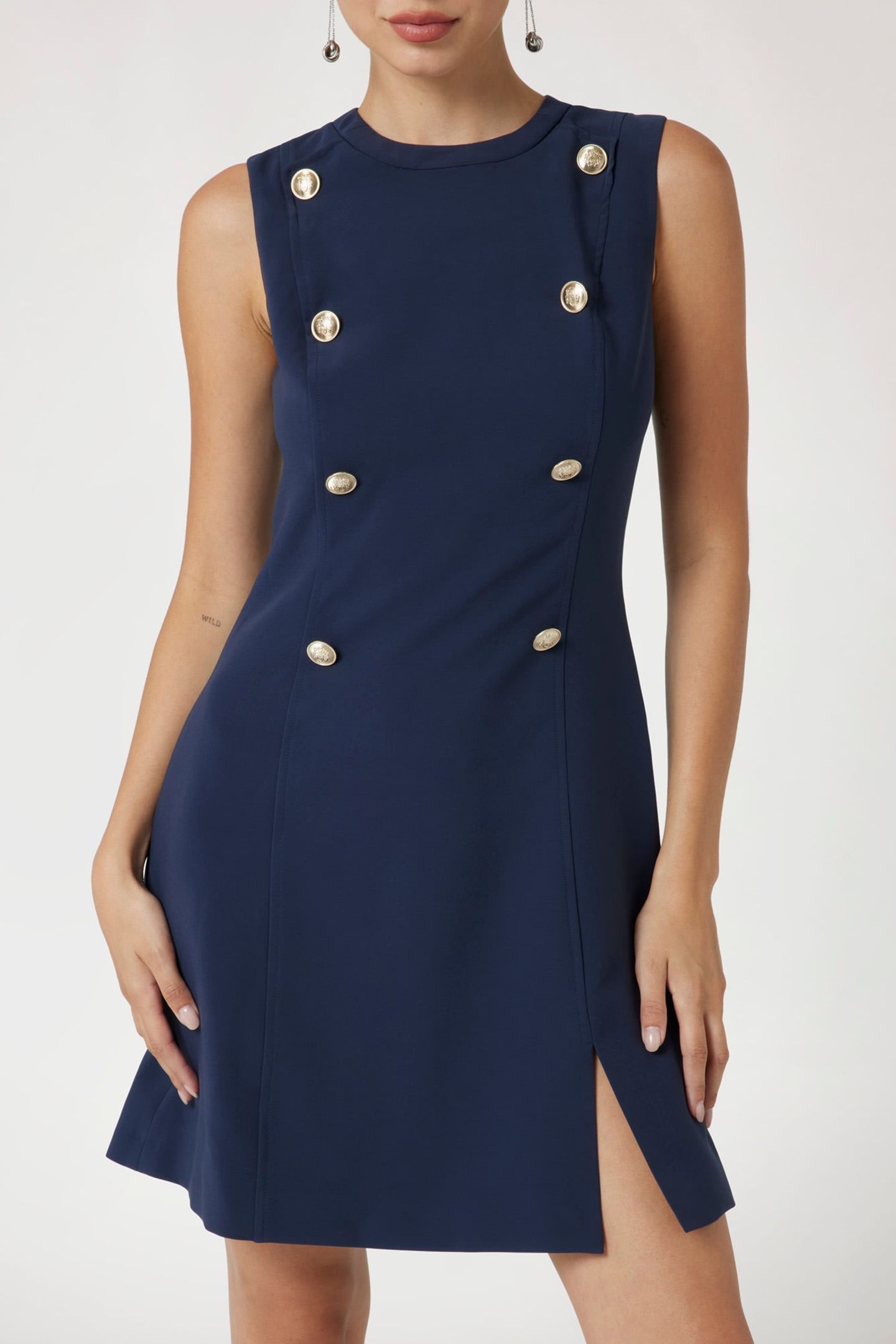 MARCIANO BY GUESS LEILA DRESS BLUE IMPACT 5
