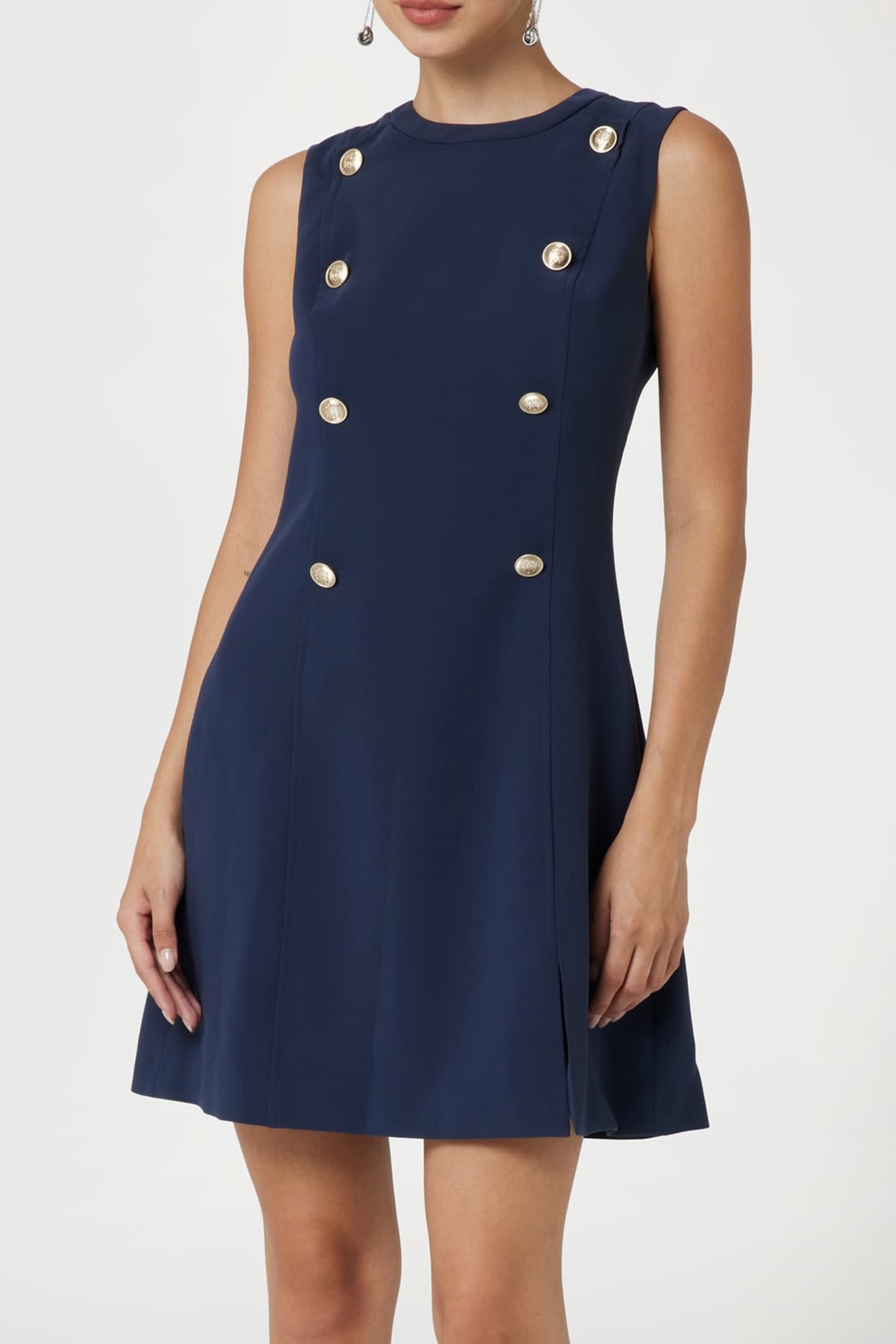 MARCIANO BY GUESS LEILA DRESS BLUE IMPACT 1