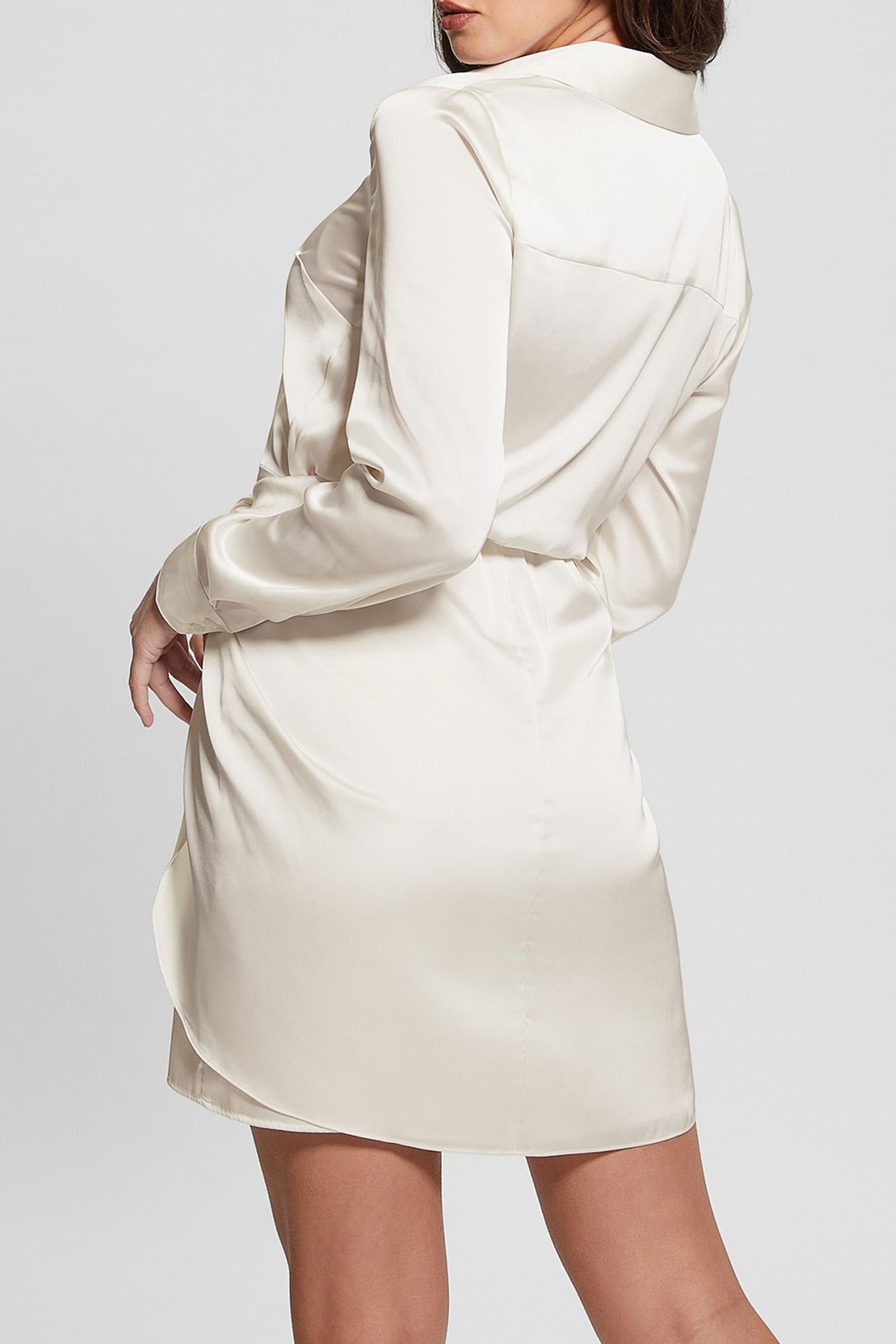 GUESS ECO ES LS ALYA DRESS CREAM WHITE 2