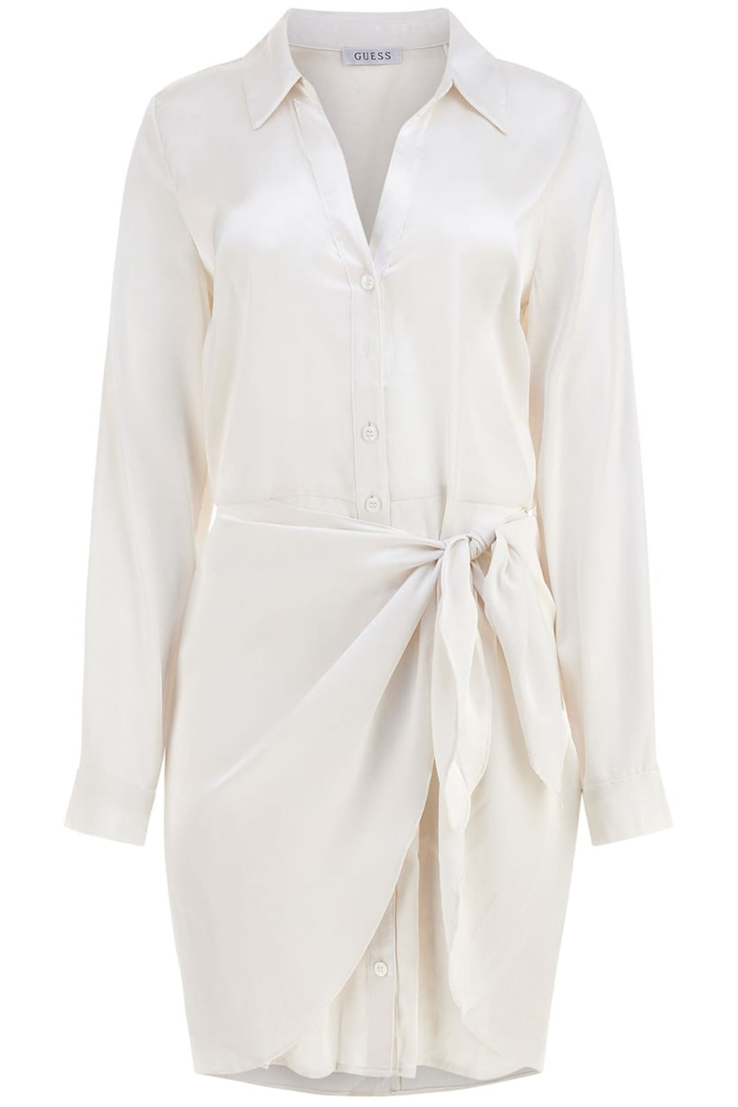 GUESS ECO ES LS ALYA DRESS CREAM WHITE 4