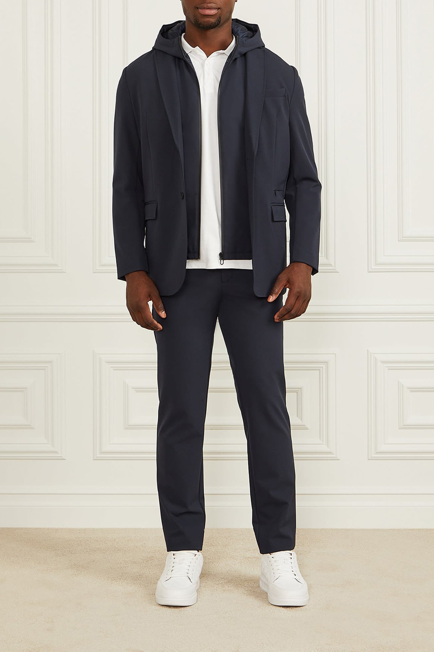 MARCIANO BY GUESS FP BLAZER DETACHABLE NAVY SEA 3