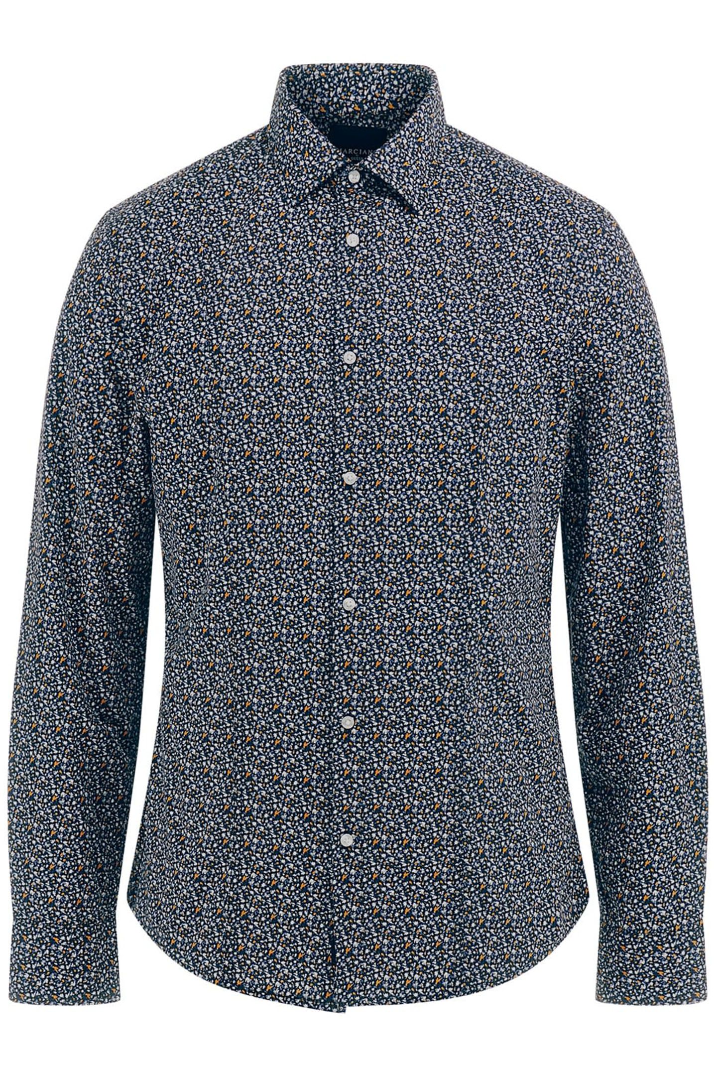 MARCIANO BY GUESS LS ITALIAN COLLA ROU BLUE MIXED FLOWERS 4