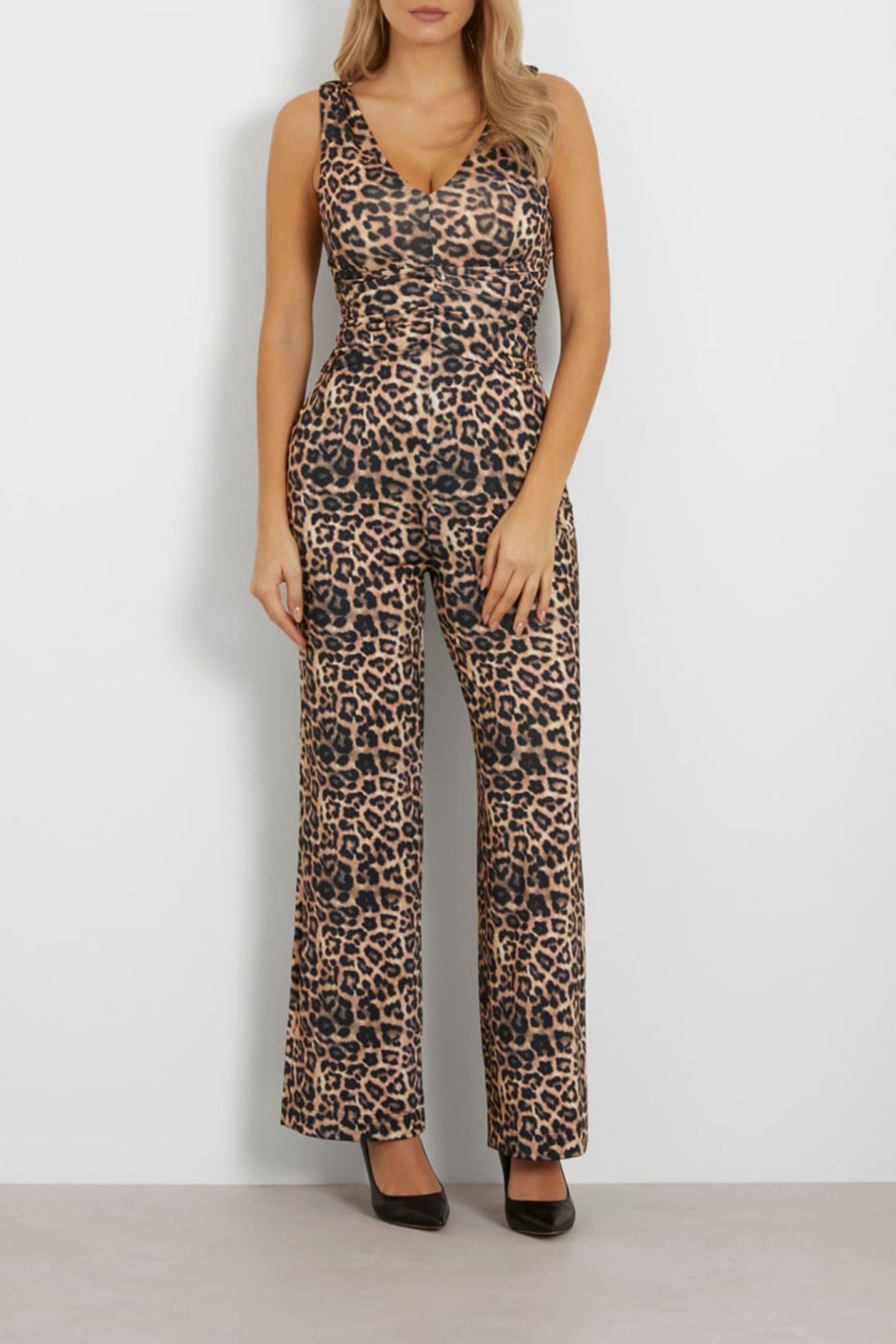 GUESS ECO EMILY OVERALL POOL LEOPARD PRINT N 1