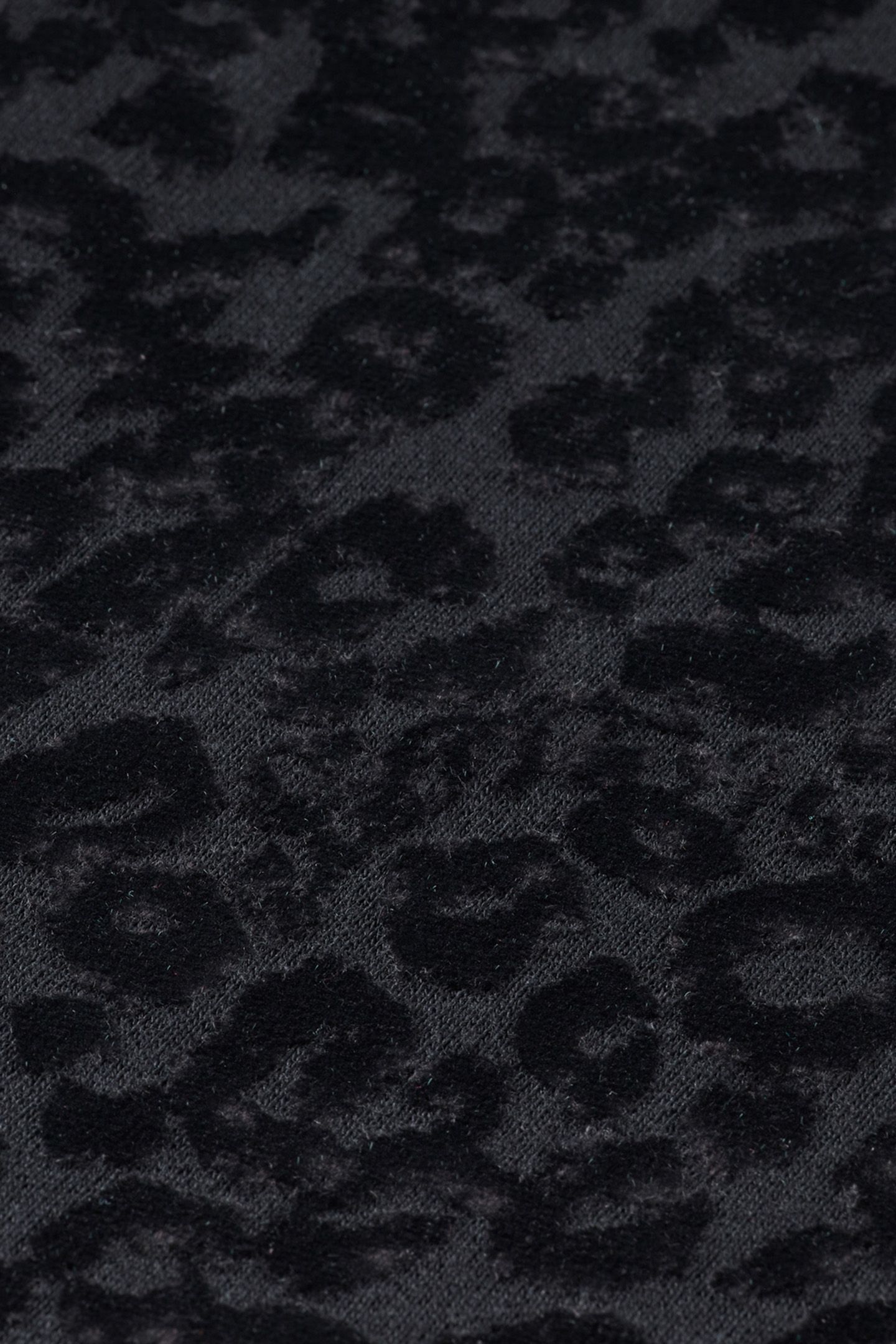 RELAXED FIT SWEATSHIRT WITH FLOCK ARTWORK EVENING BLACK 7