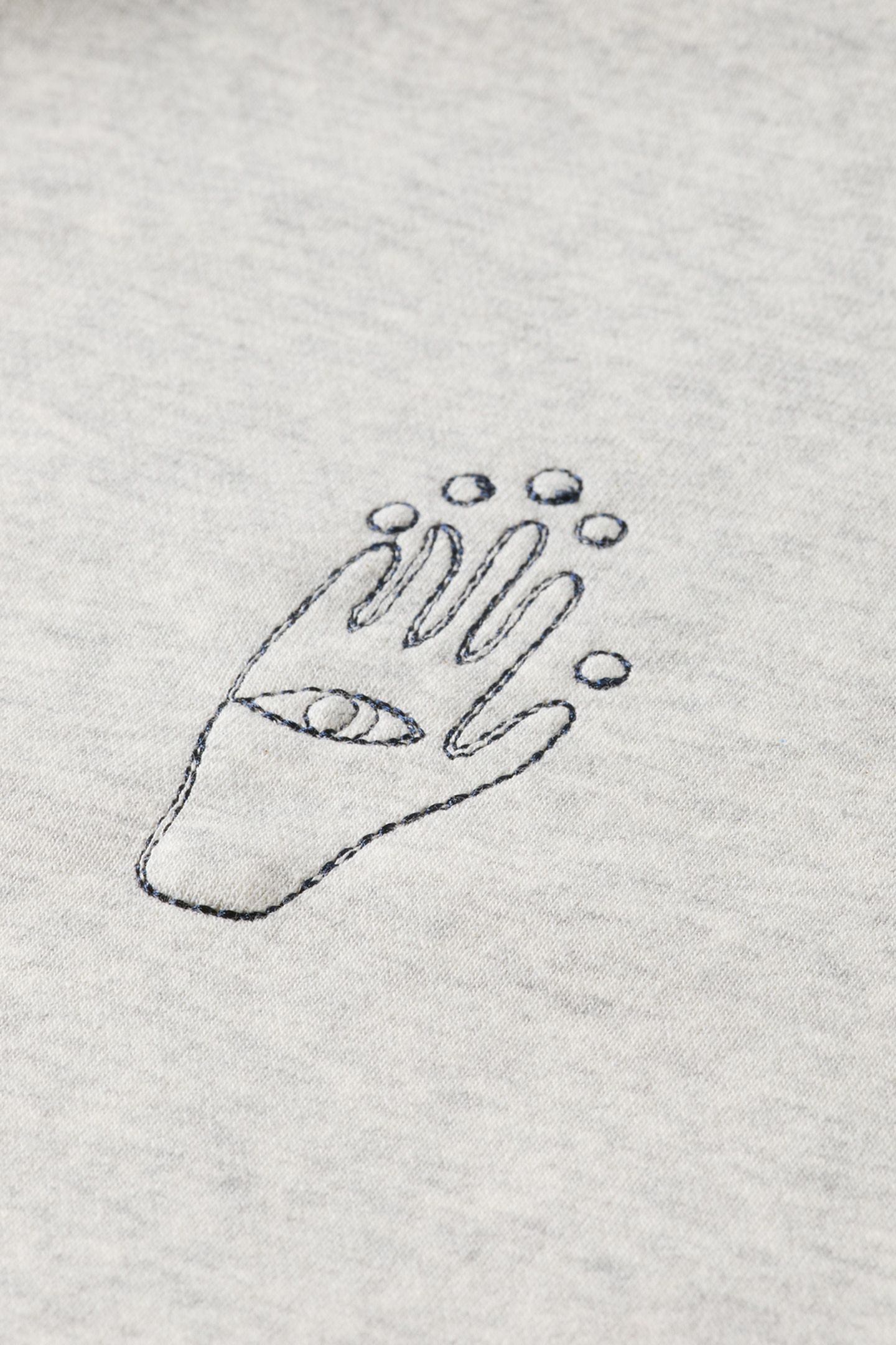 GIRL EMBROIDERED RAGLAN RELAXED FIT SWEATSHIRT LIGHT GREY ME 3