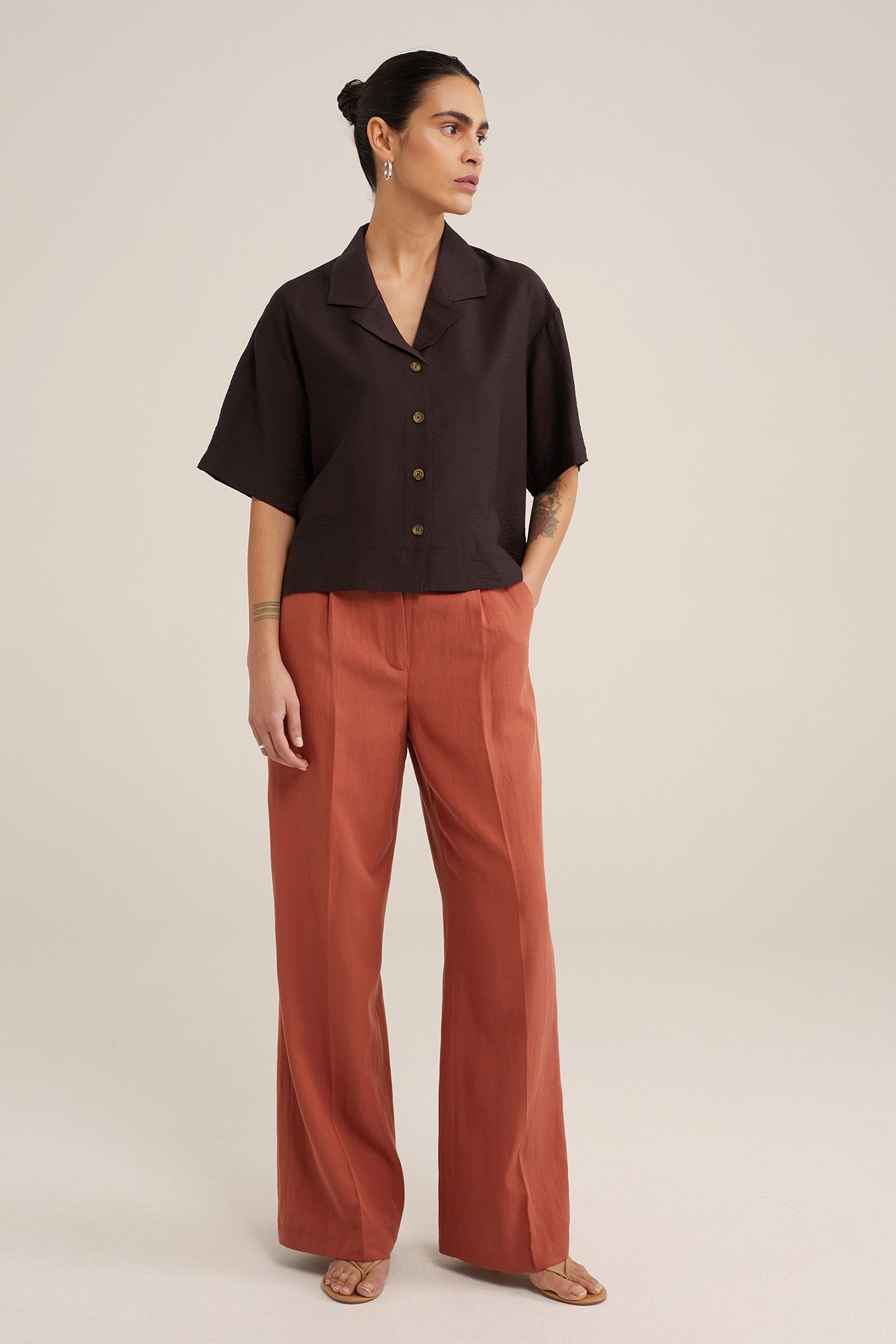 BLOUSE DARK BROWN 3