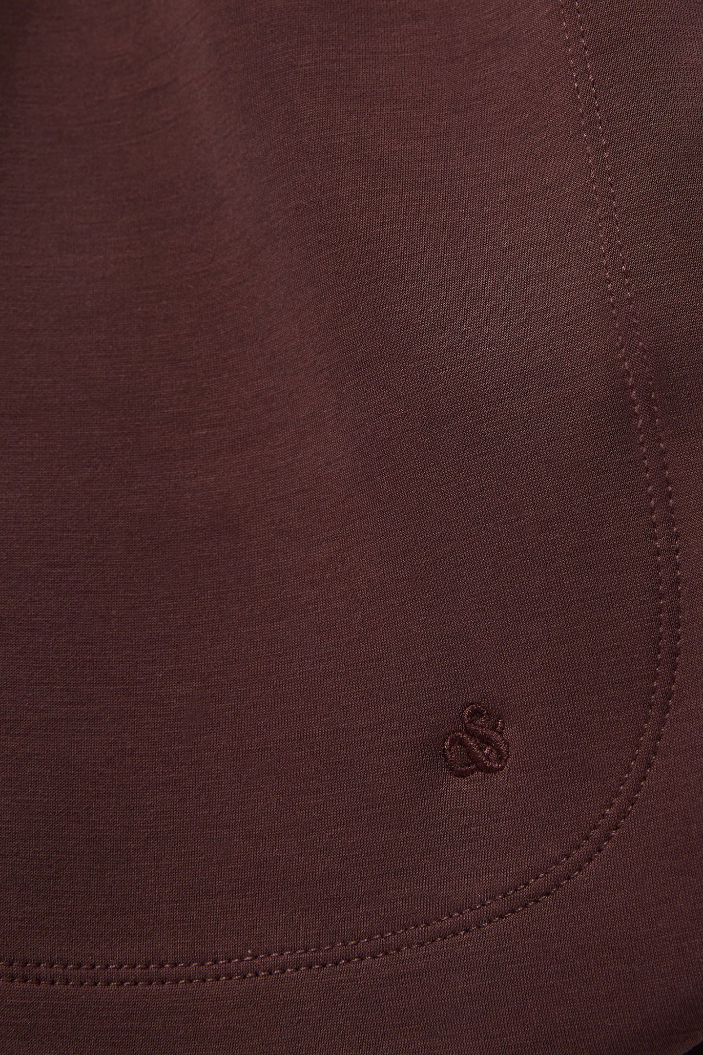 CURVED HEM DRAWSTRING SHORTS PUCE 4