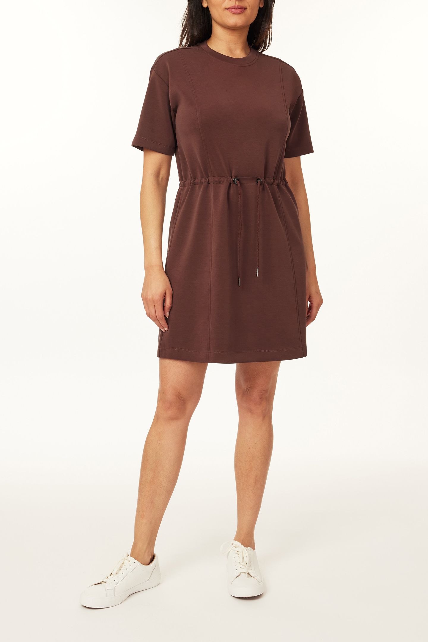 DRAWSTRING TEE DRESS PUCE 1